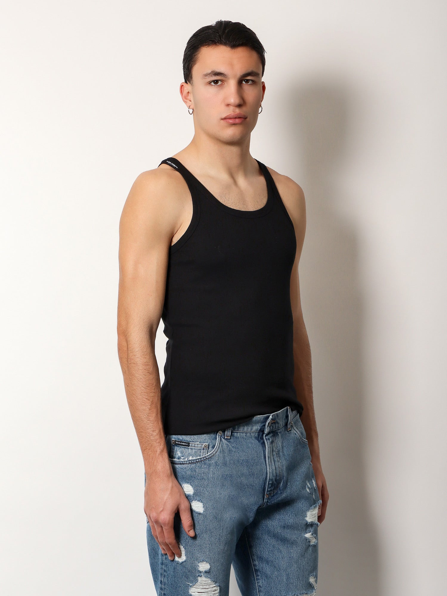 Dolce & Gabbana Ribbed Cotton Tank Top - 2