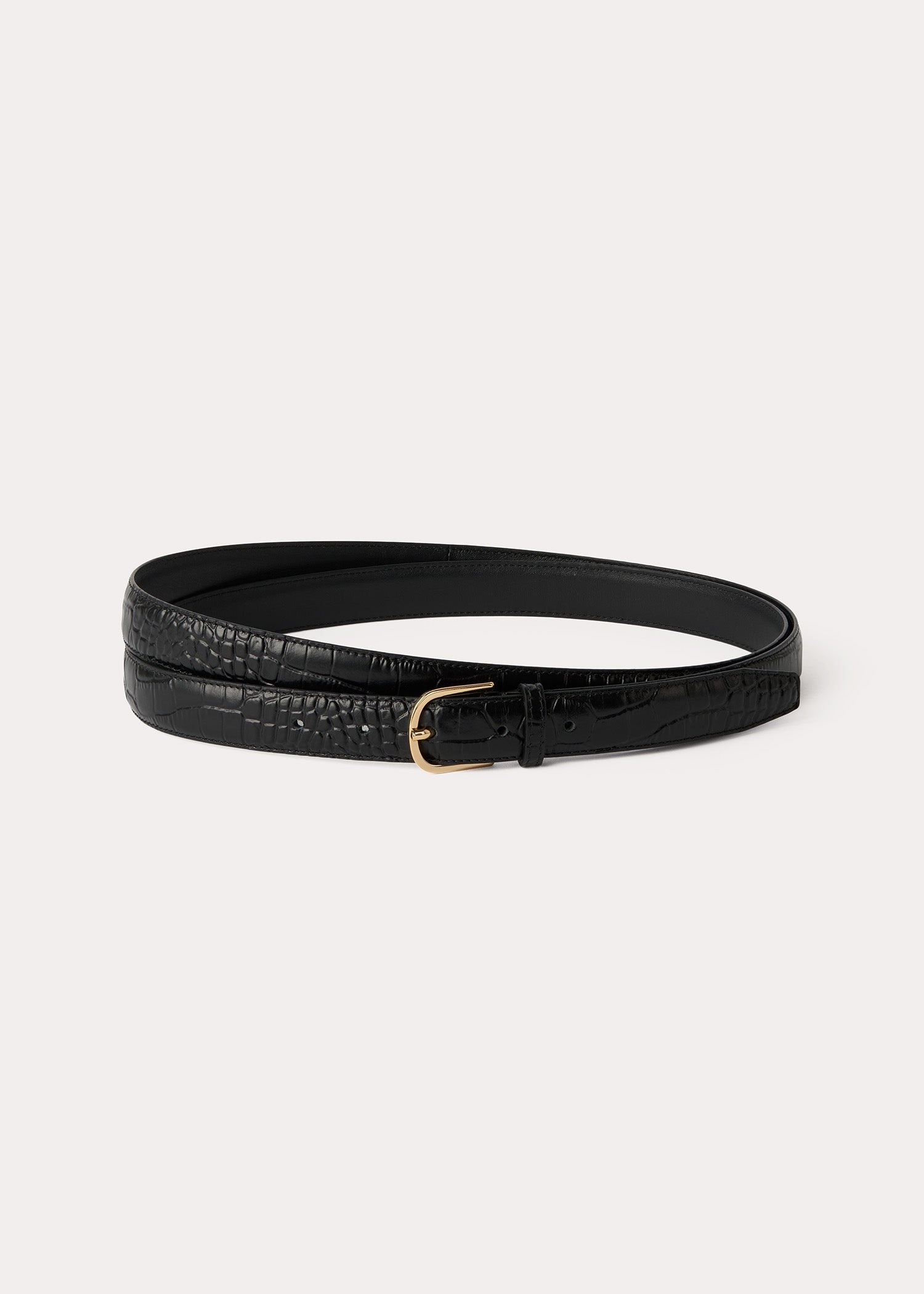 Wrap belt black croco - 3