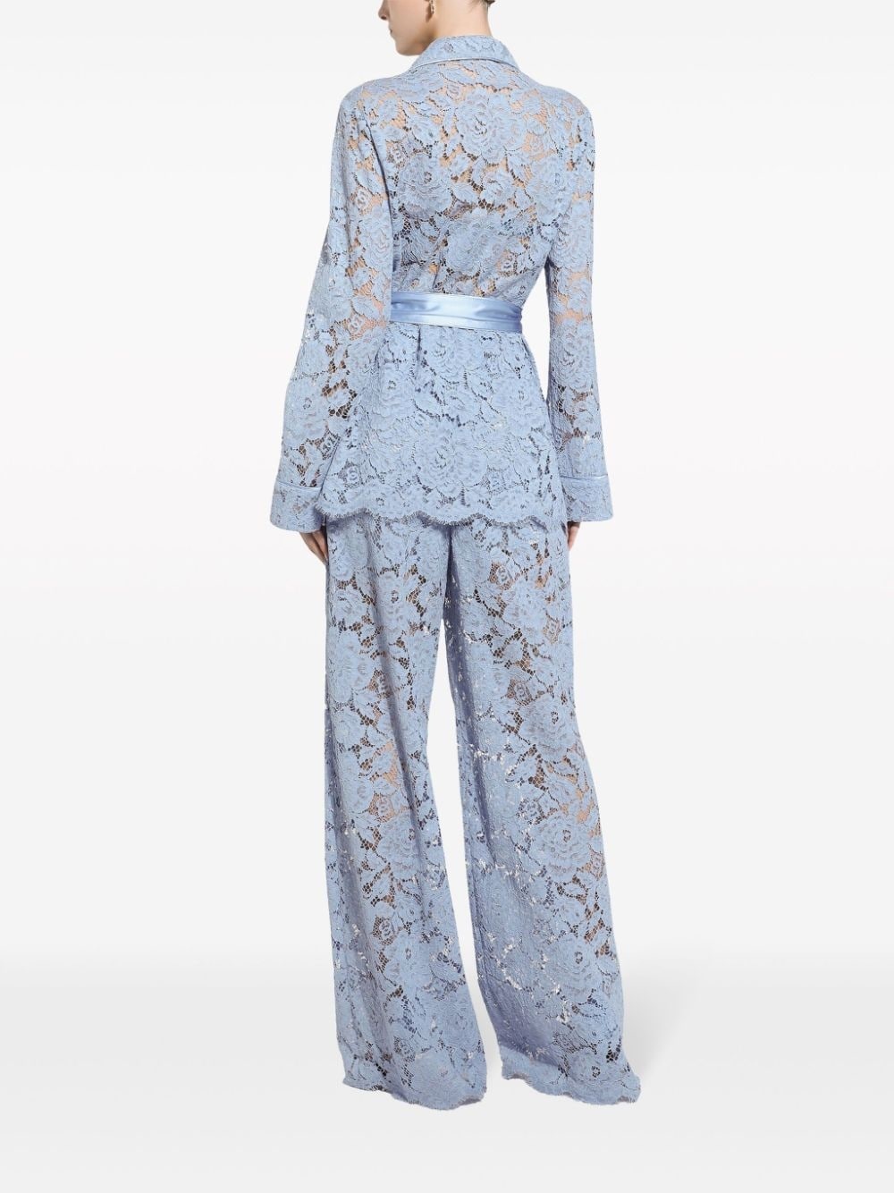 floral-lace shirt - 4