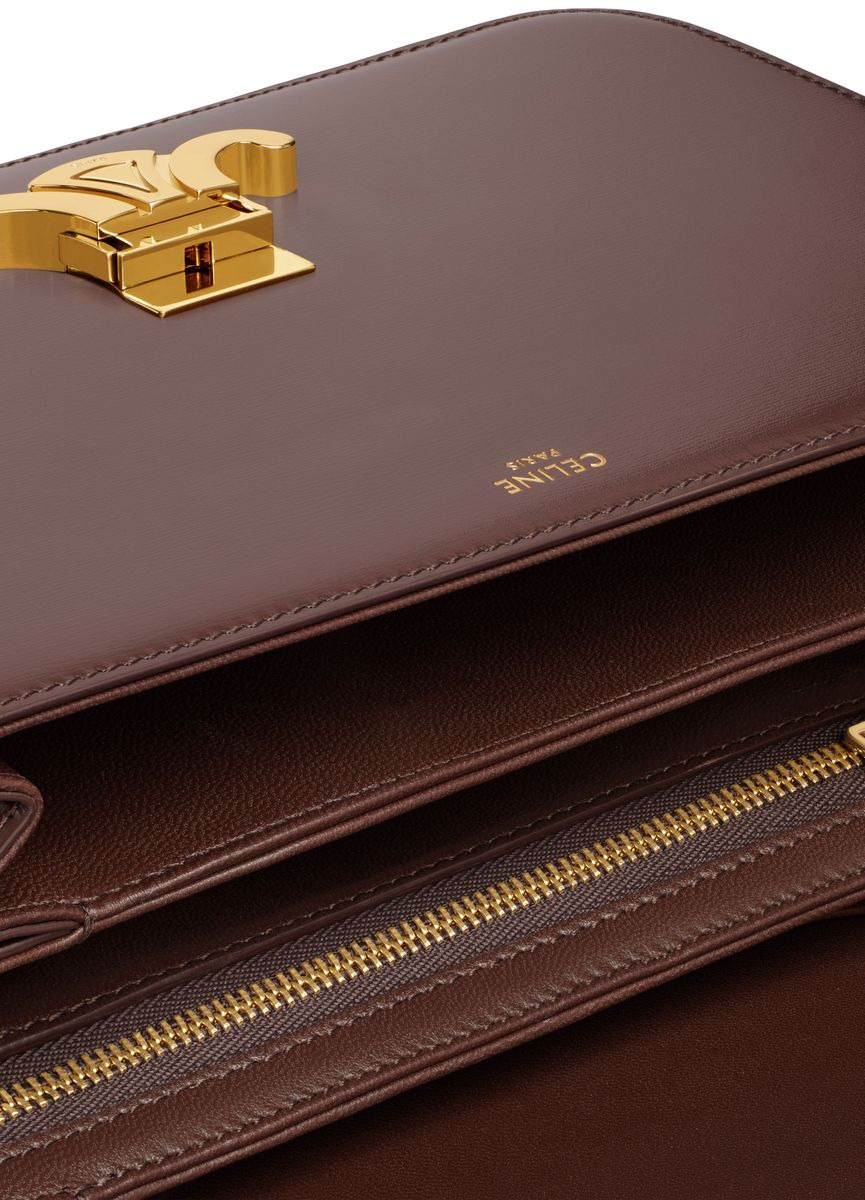 Medium Triomphe Bag in Shiny Calfskin - 4