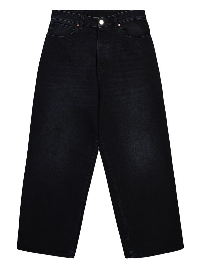 Anarchy painted cropped jeans 1