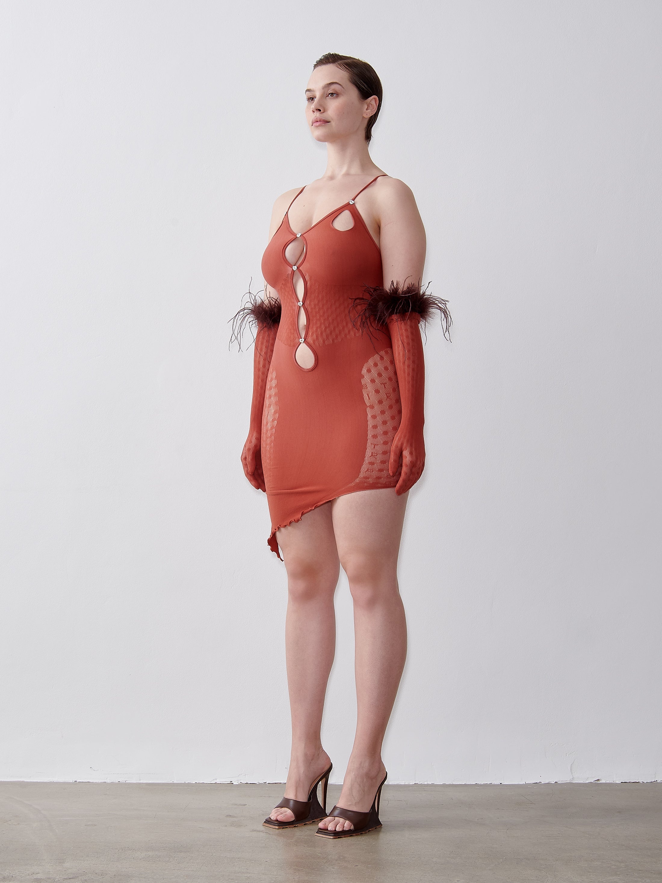 ANITA DRESS BURNT HENNA - 4