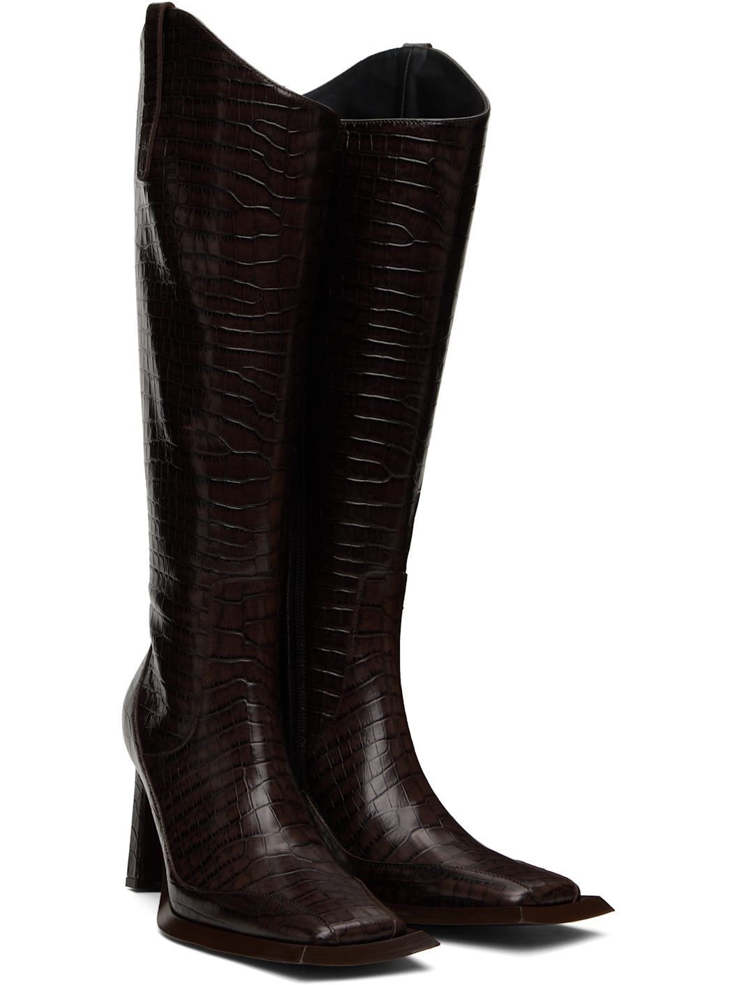 Brown Hellz Riding Boots - 4