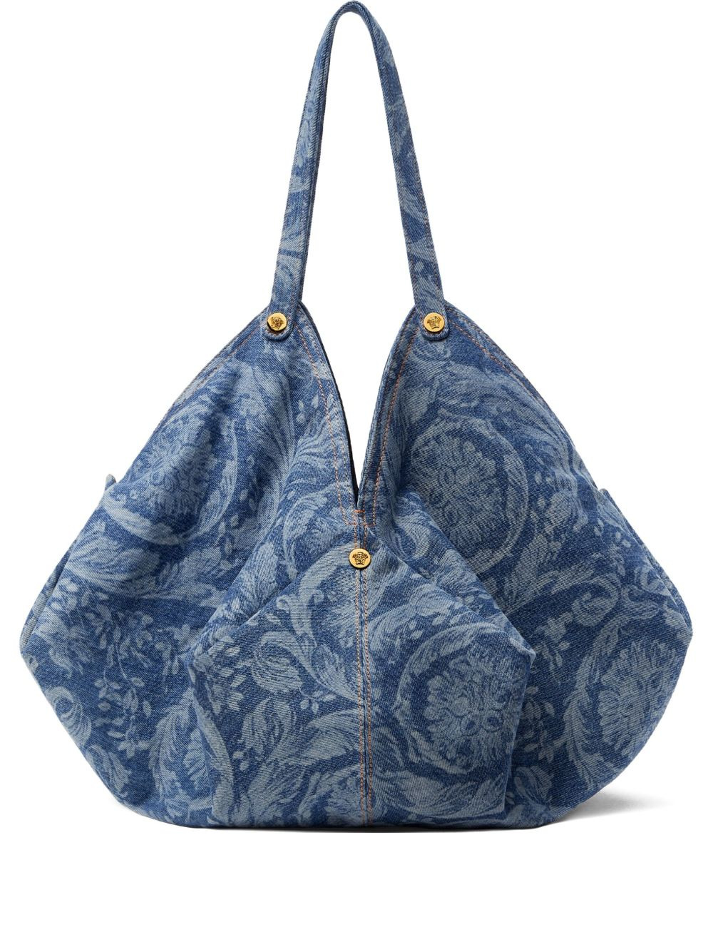 Barocco-print tote bag - 1