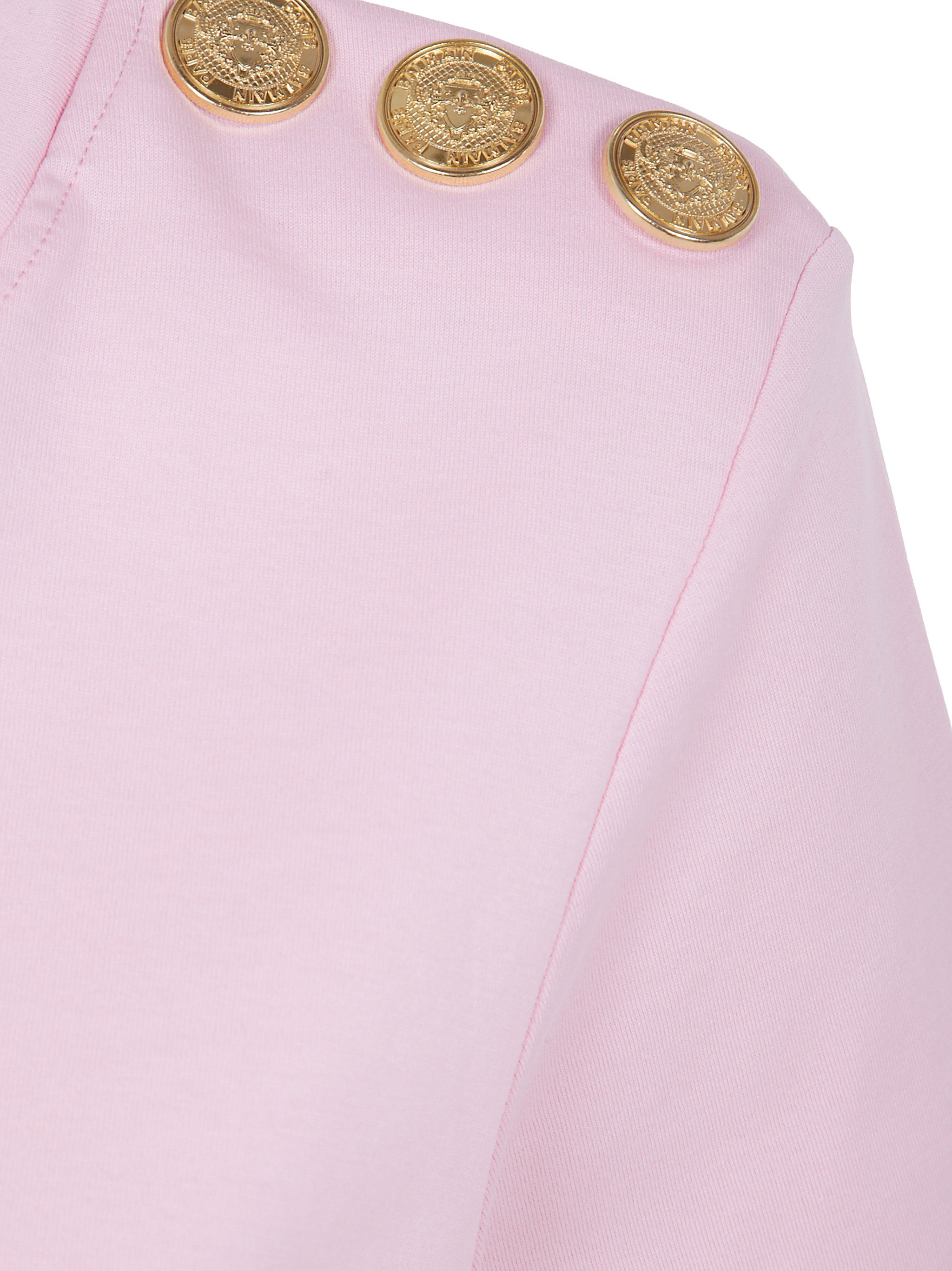 Balmain Women 3 Buttons Balmain Printed T-Shirt - 3