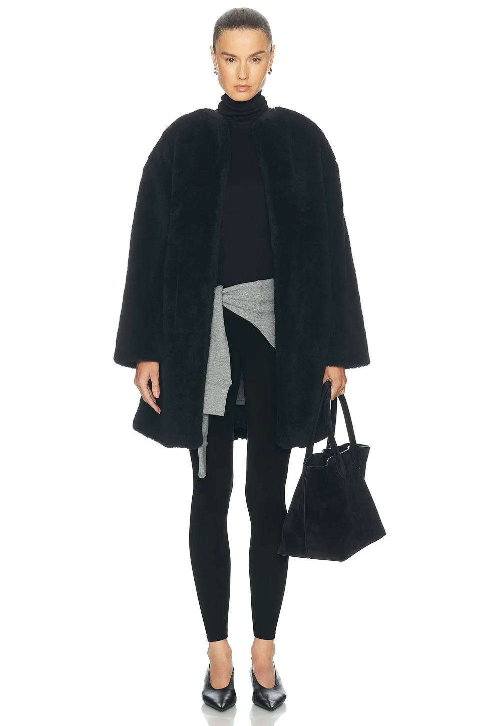 Martina Long Sherpa Coat - 1