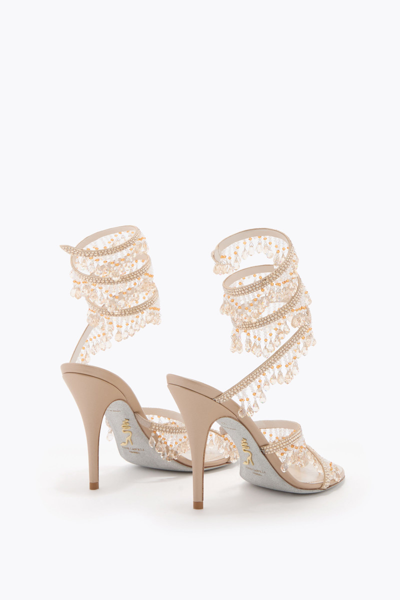 RENE CAOVILLA JAHANARA GOLD SANDAL 100 outlook