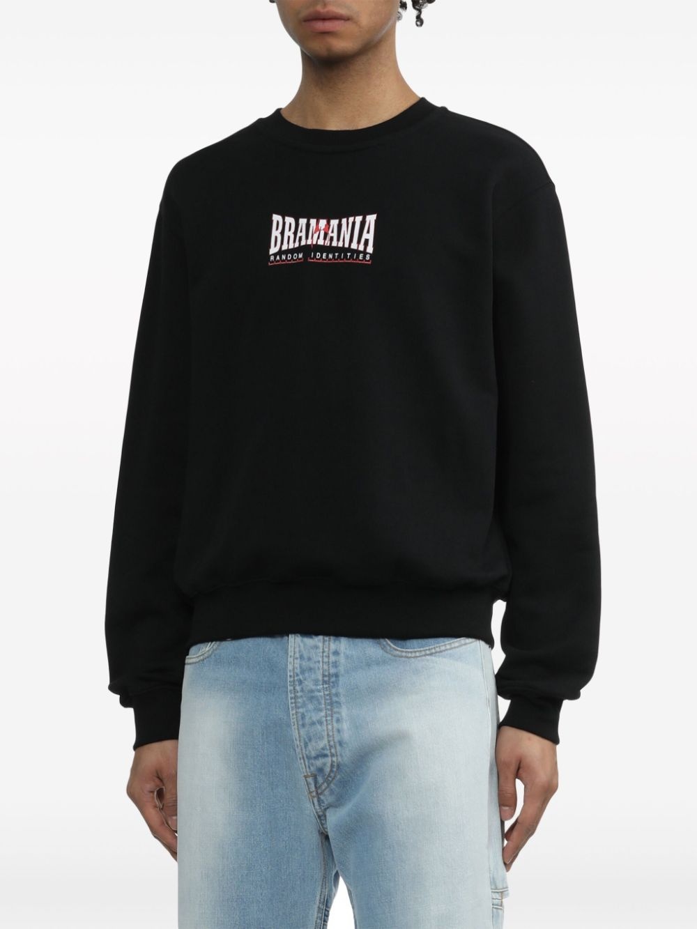 zip-up cotton sweatshirt - 3