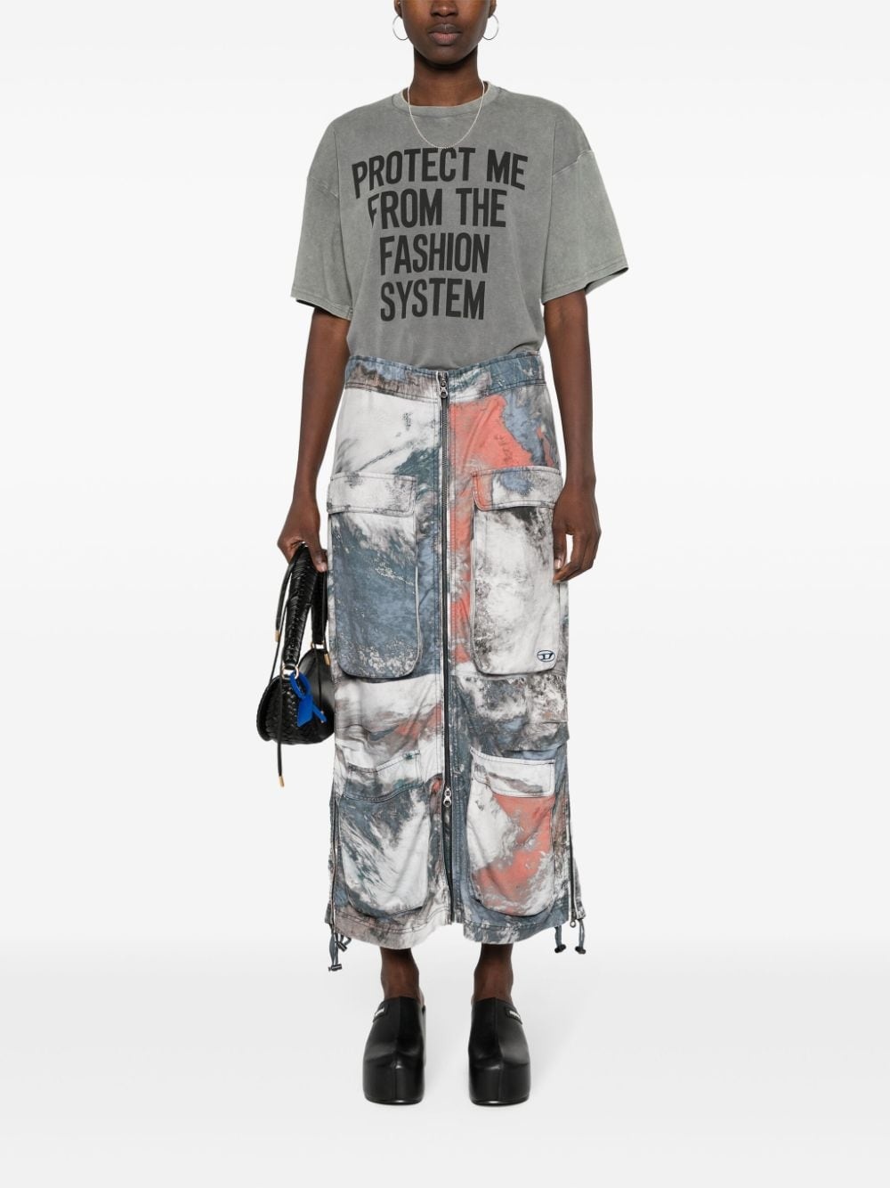 slogan-print cotton T-shirt - 2