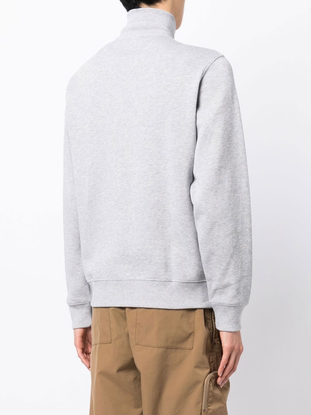 high-neck fine-ribbed jumper - 4