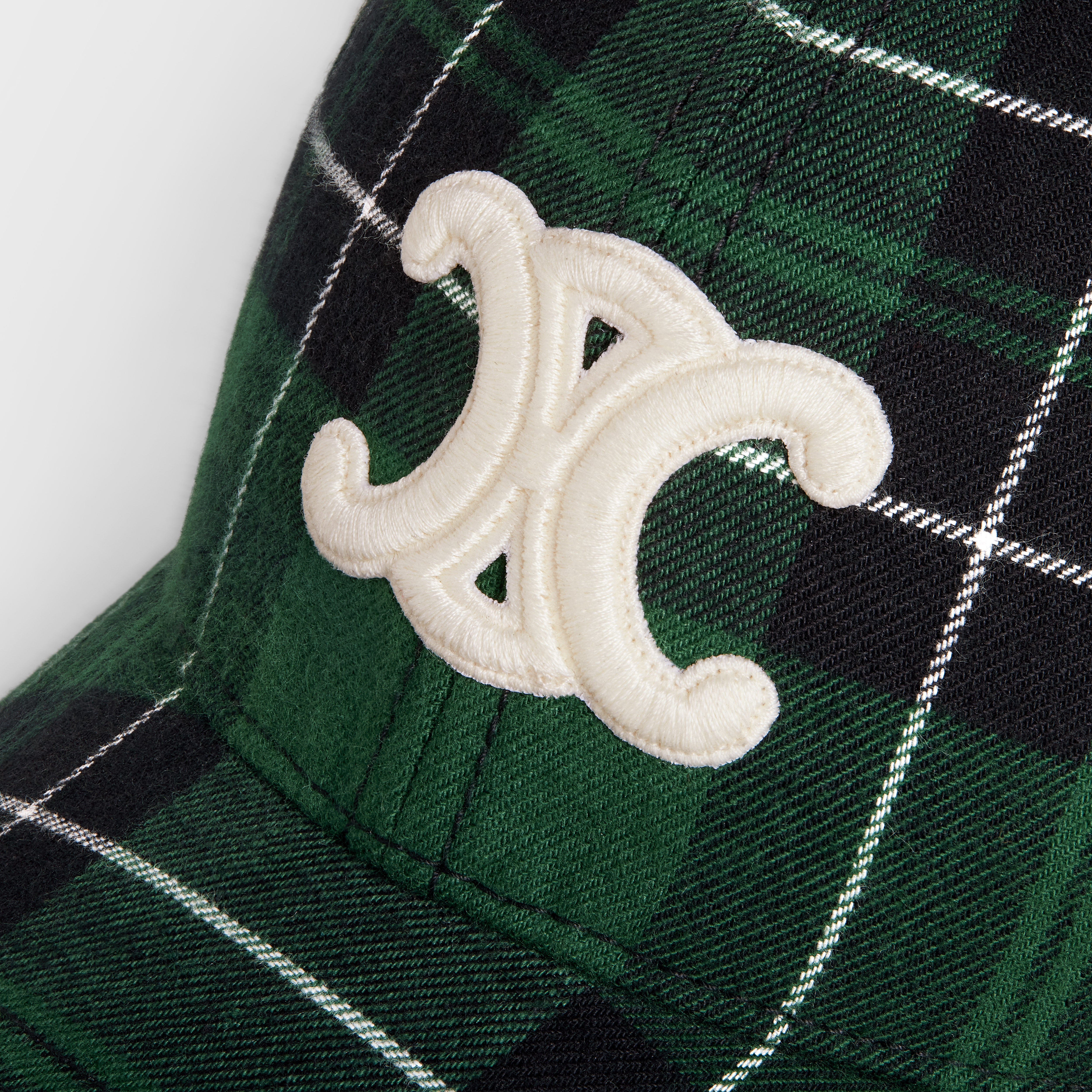TRIOMPHE BASEBALL CAP IN CHECKED FLANNEL - 5