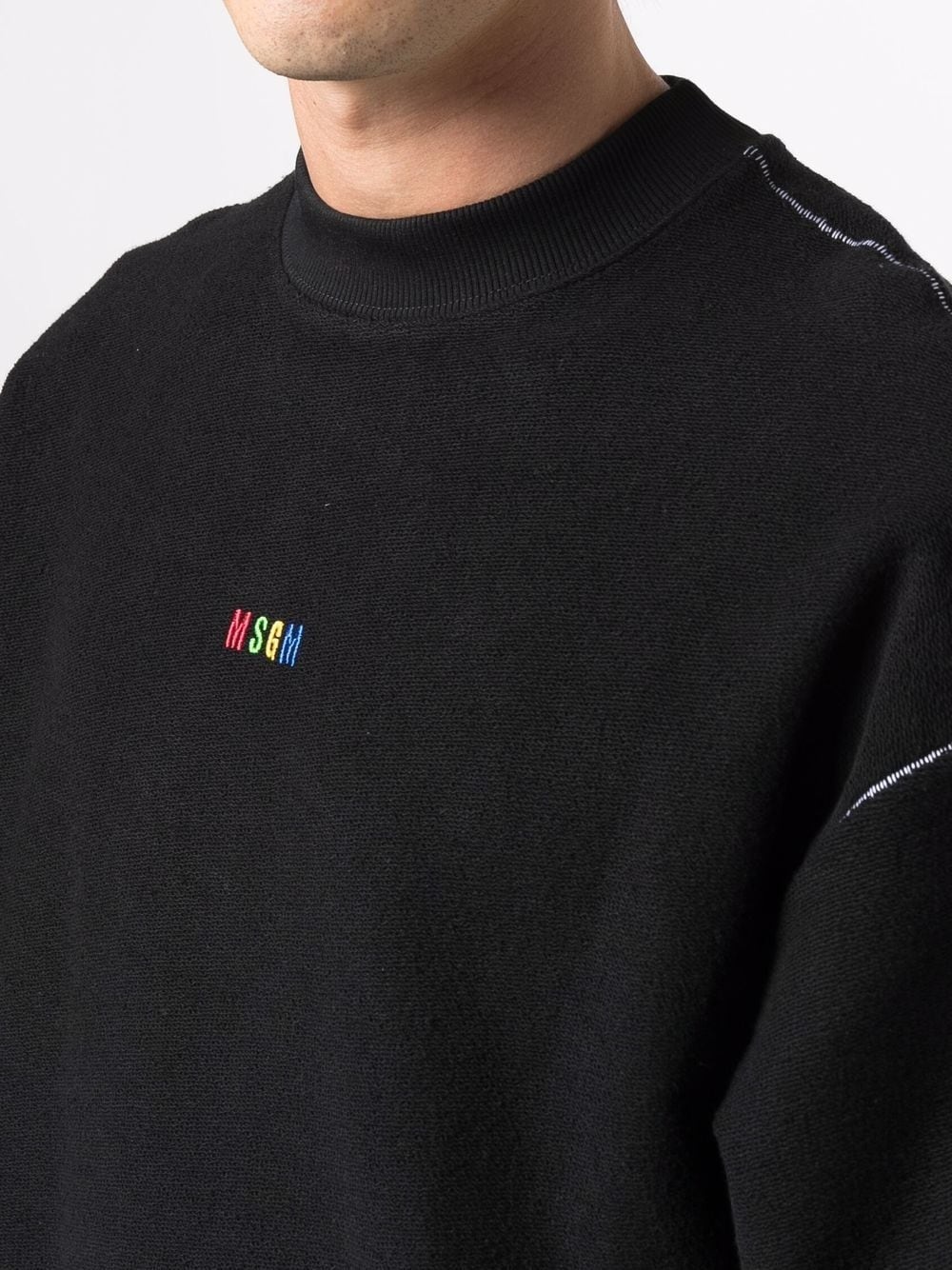 logo-embroidered sweatshirt - 5