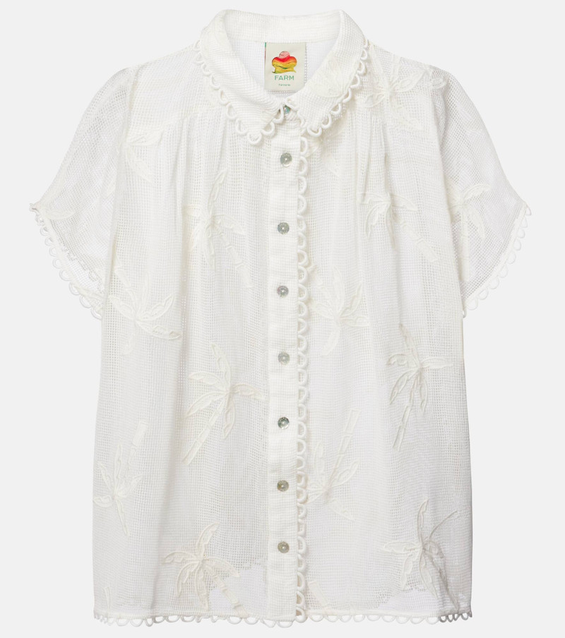 Embroidered cotton shirt 1
