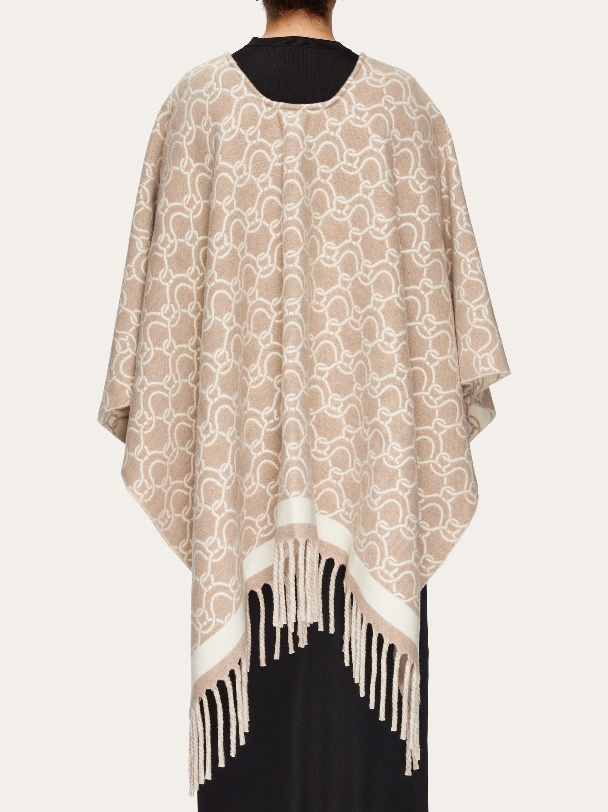 Jacquard poncho - 5