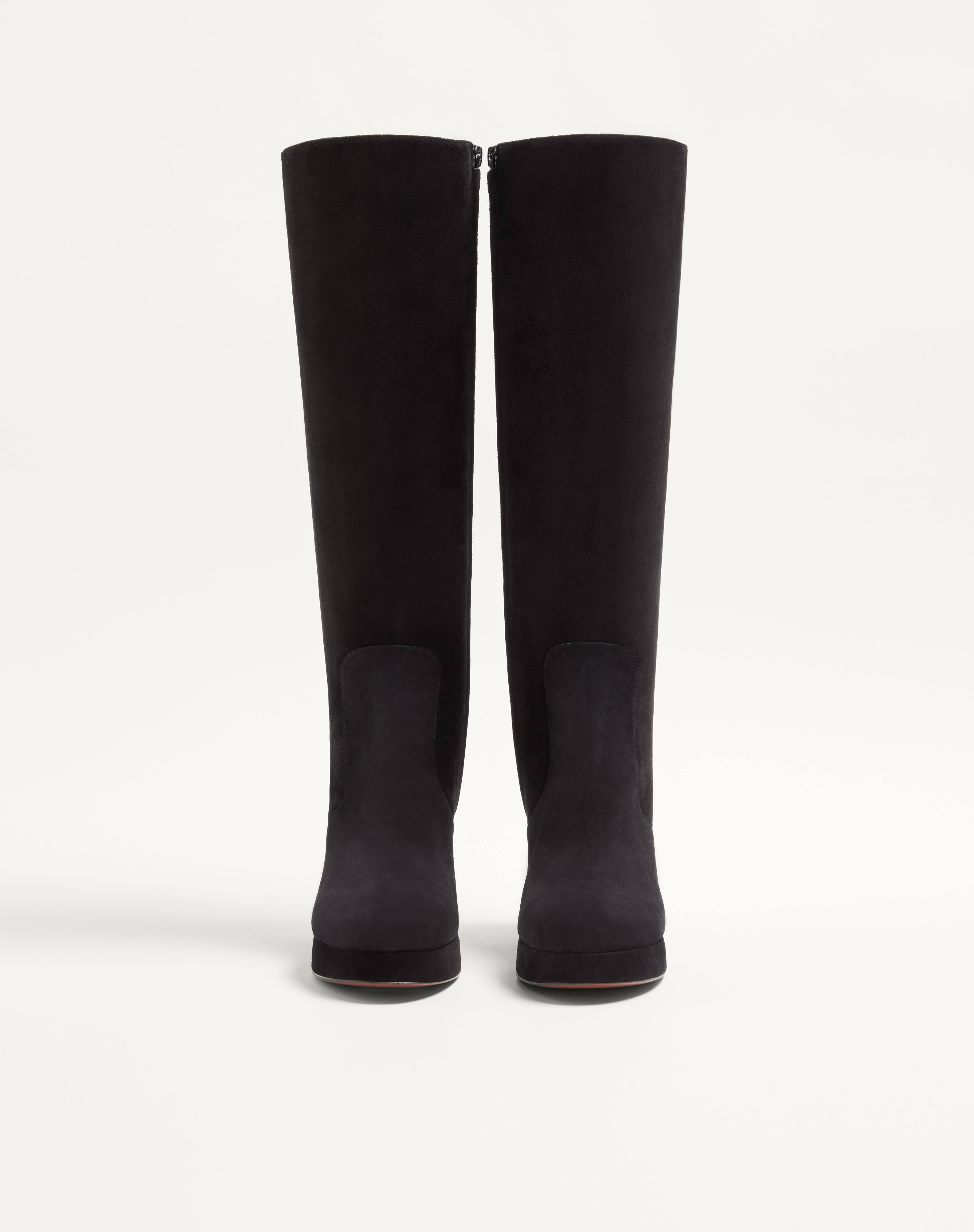 FAWCETTE PLATFORM BOOT IN CRUST LEATHER 90MM - 4