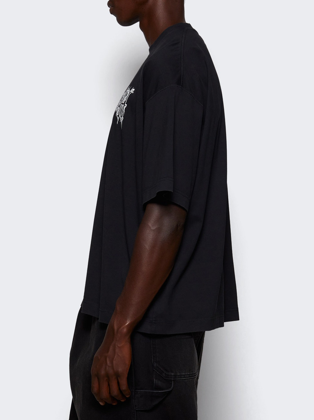 Cof Logo Regular Tee Washed Black - 4