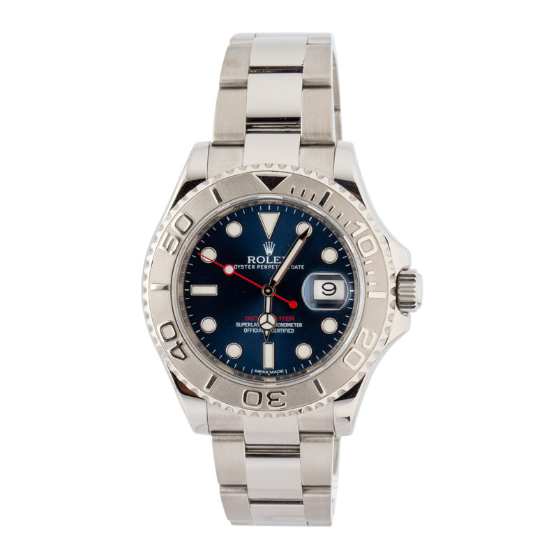 Used Rolex Yacht-Master 116622 Blue Dial Luminous - 2