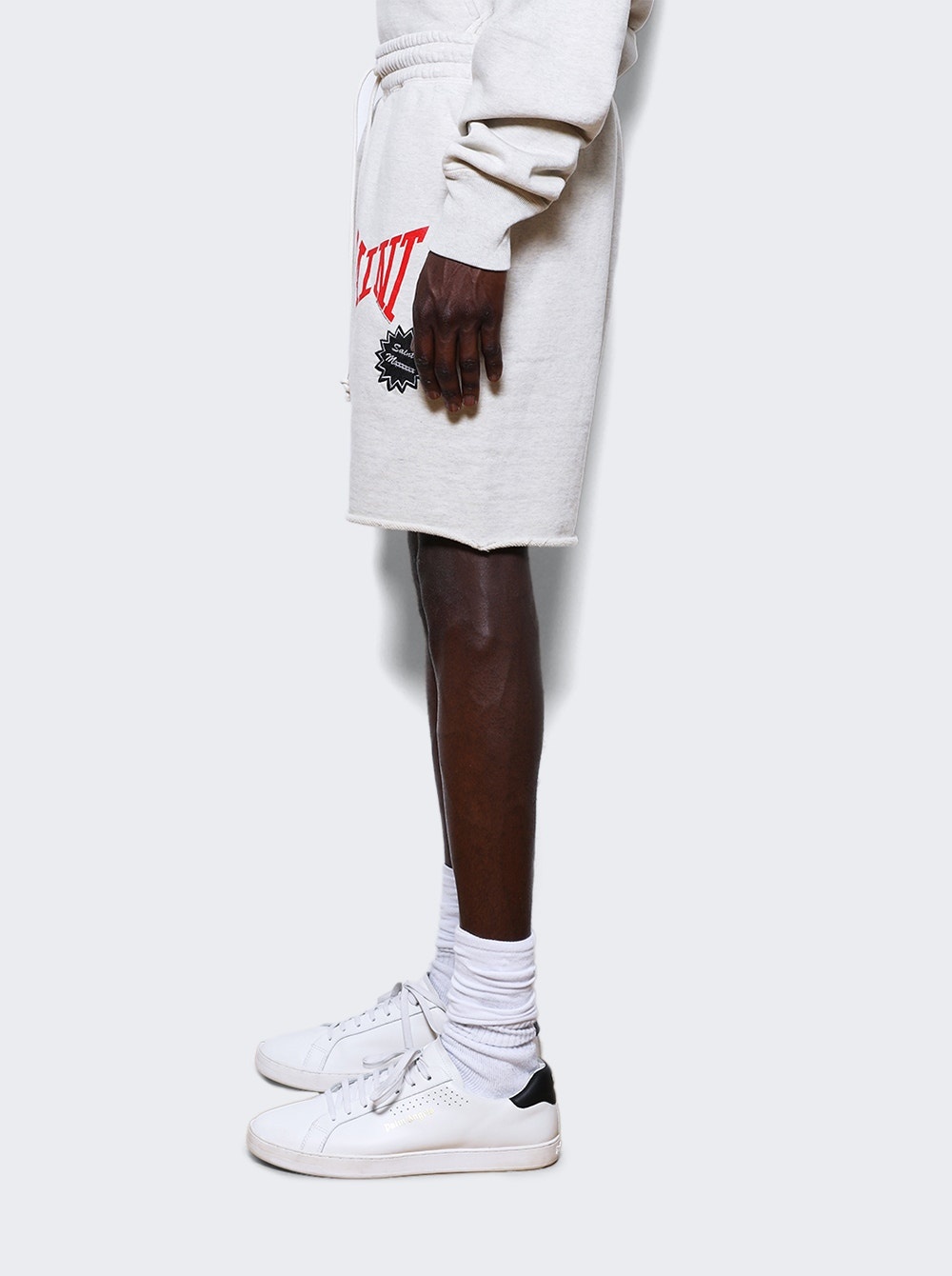 S N T Sweat Shorts Grey - 4