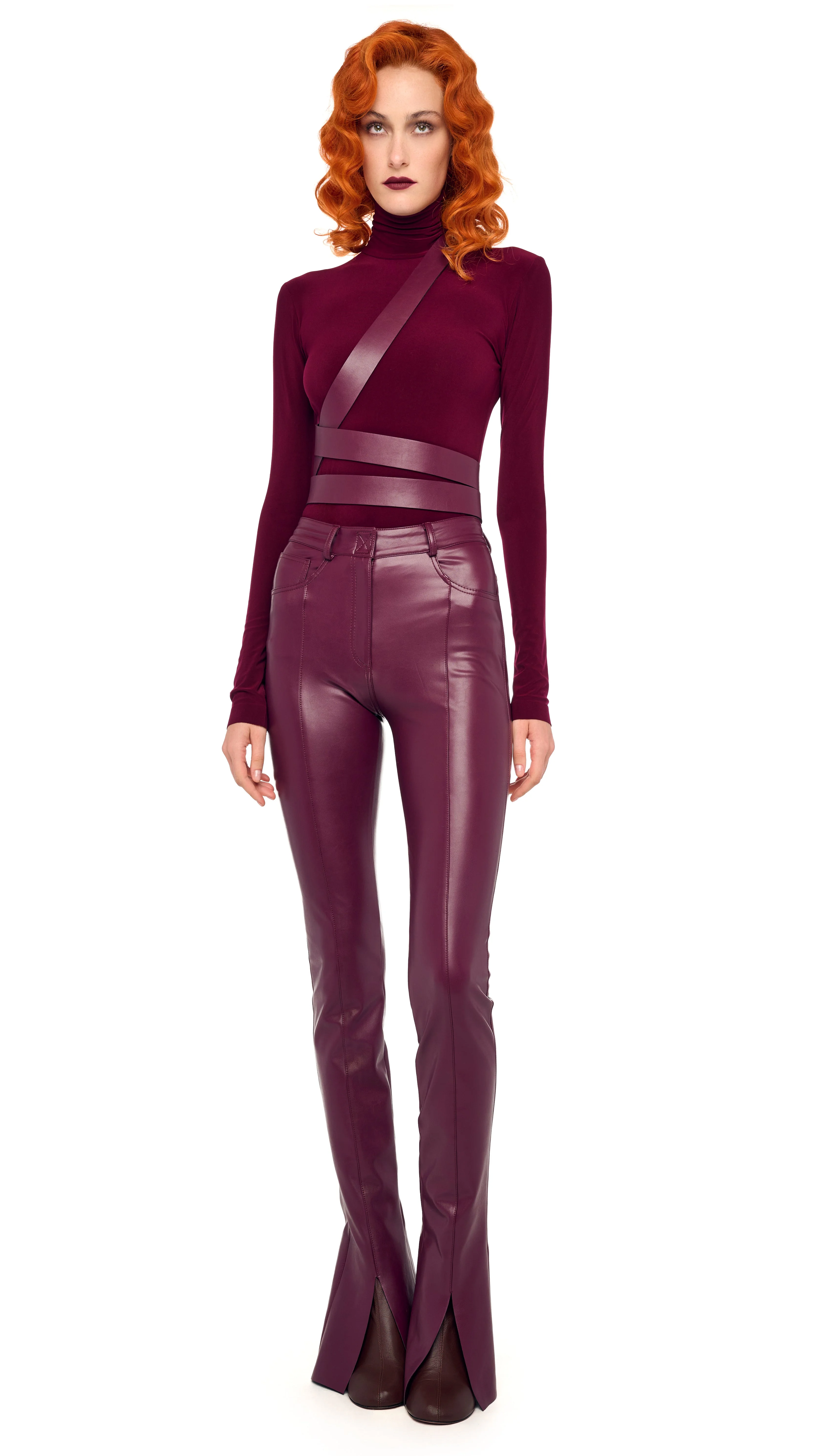 SLIM FIT LONG SLEEVE TURTLE TOP - 1