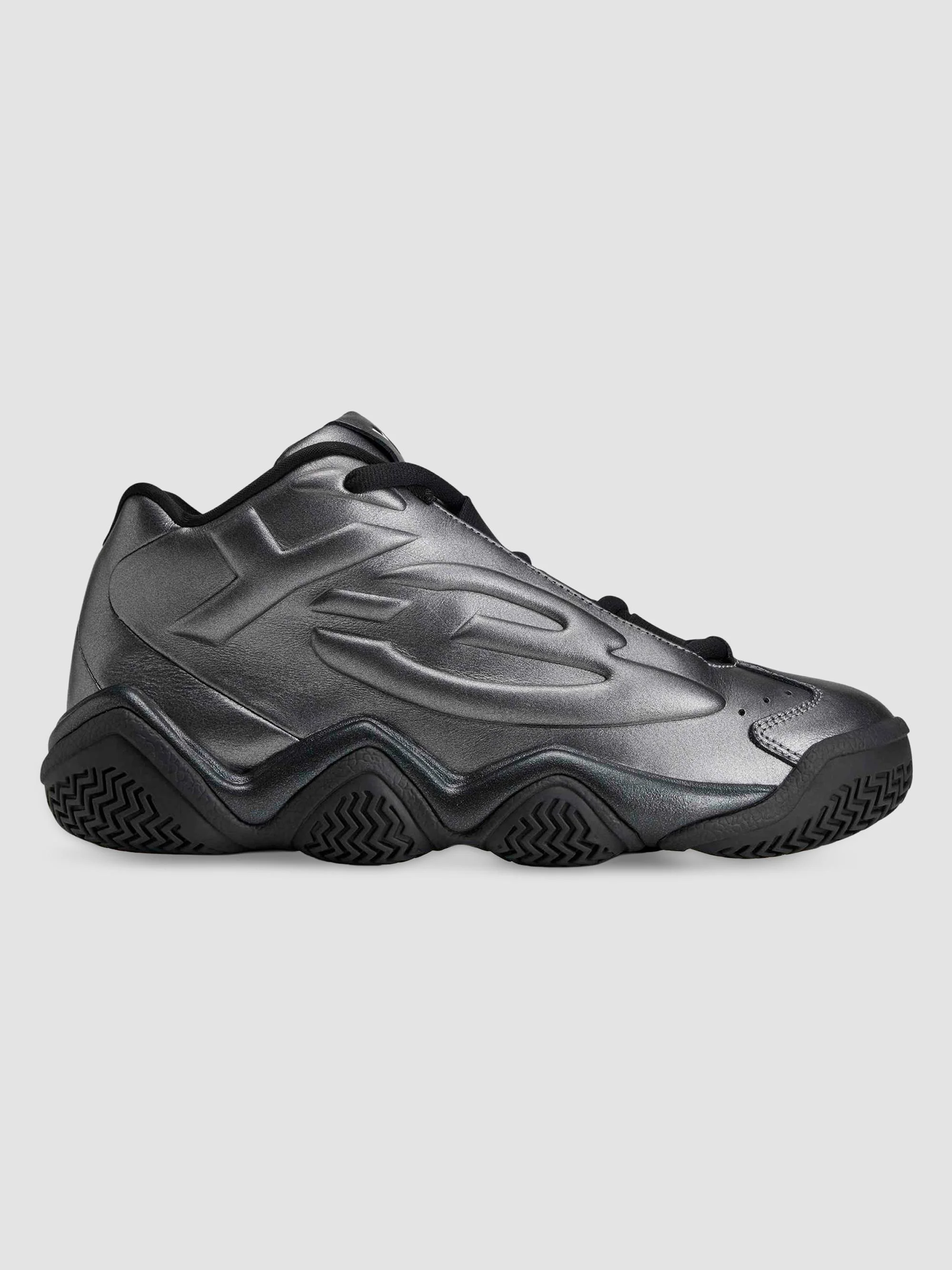 Men Y-3 Megaball High-Top Sneakers - Silver - 1