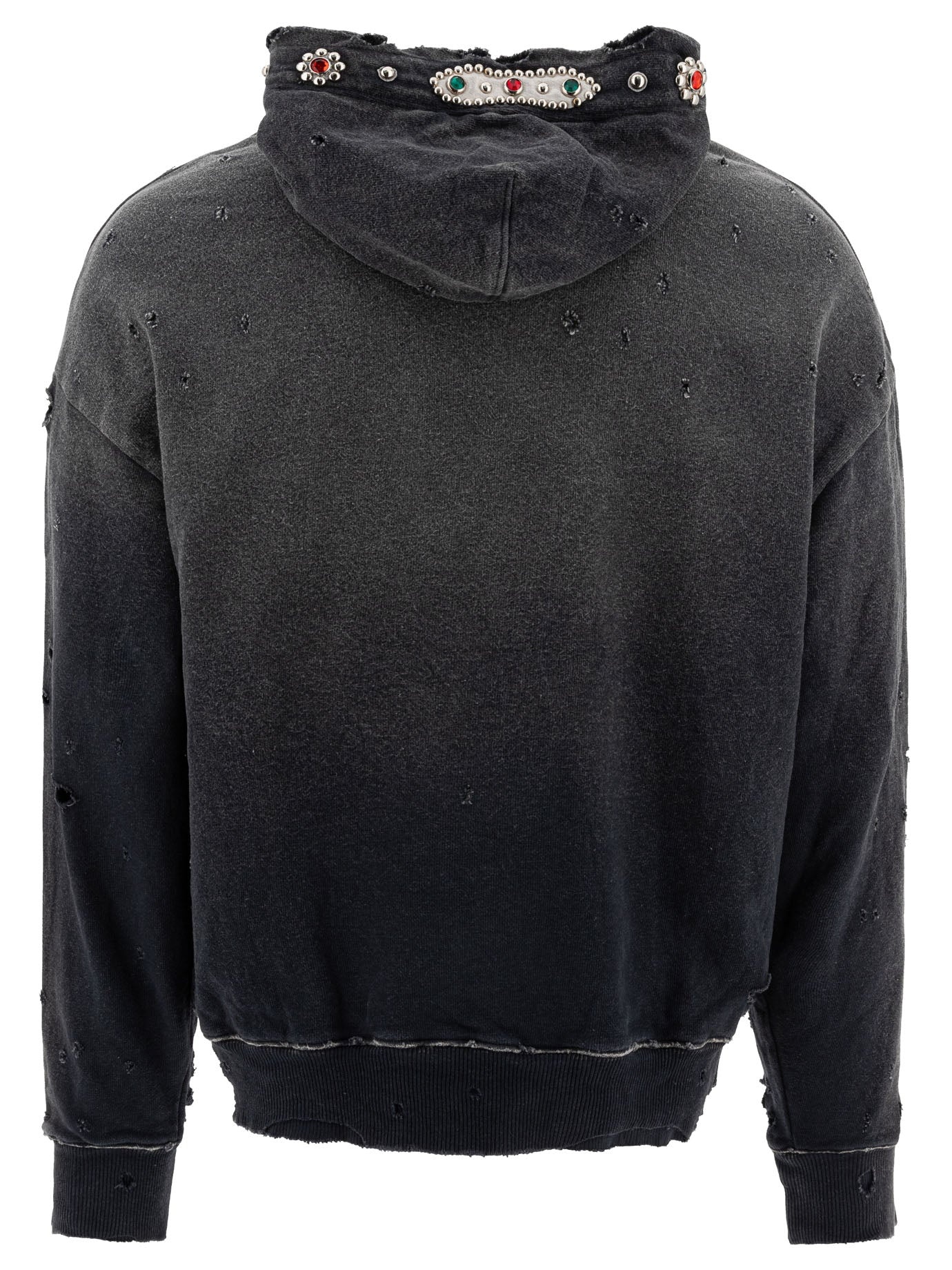 Kapital "studs Thriller Distressed" Hoodie - 2