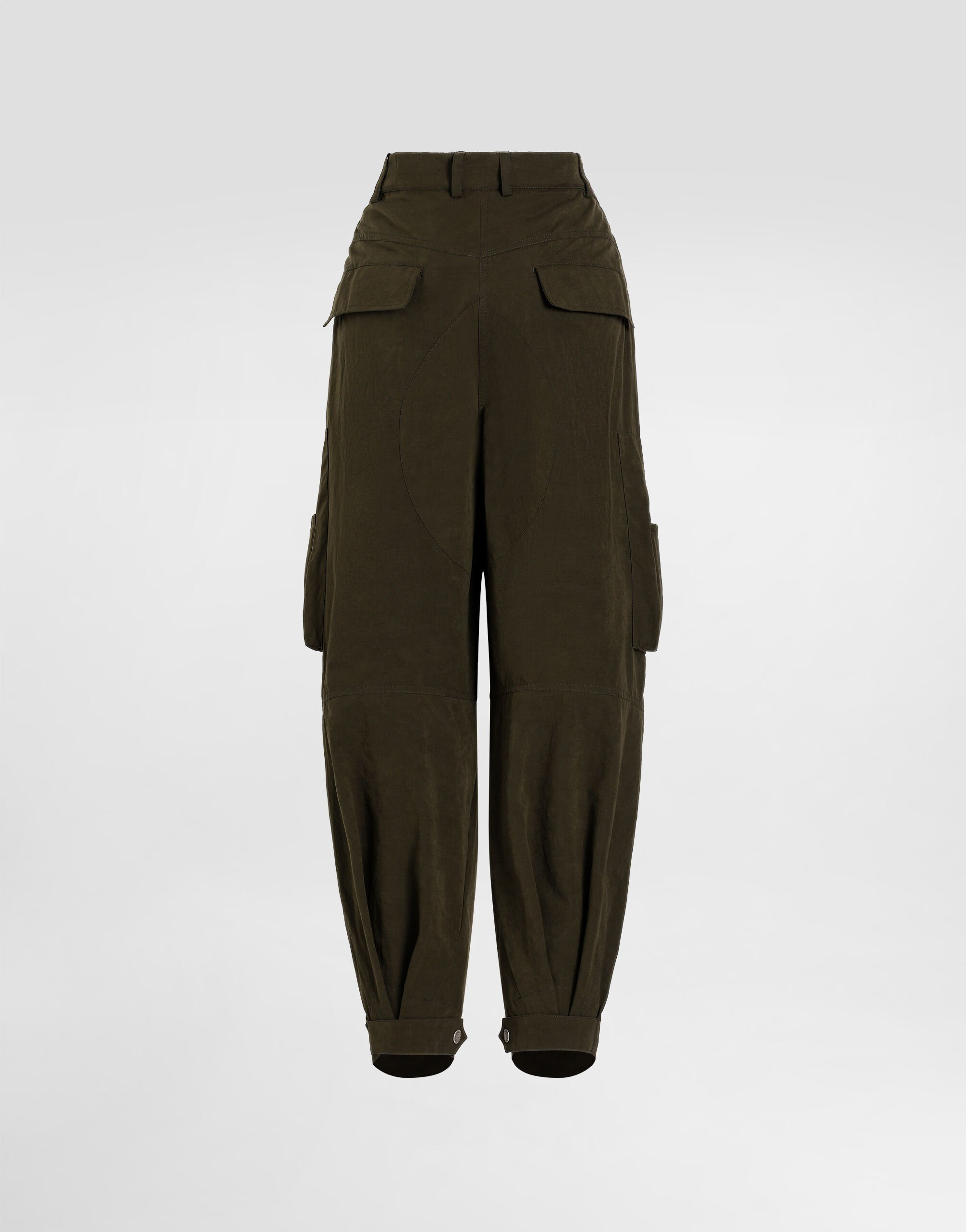 Waxed faille cargo pants - 7