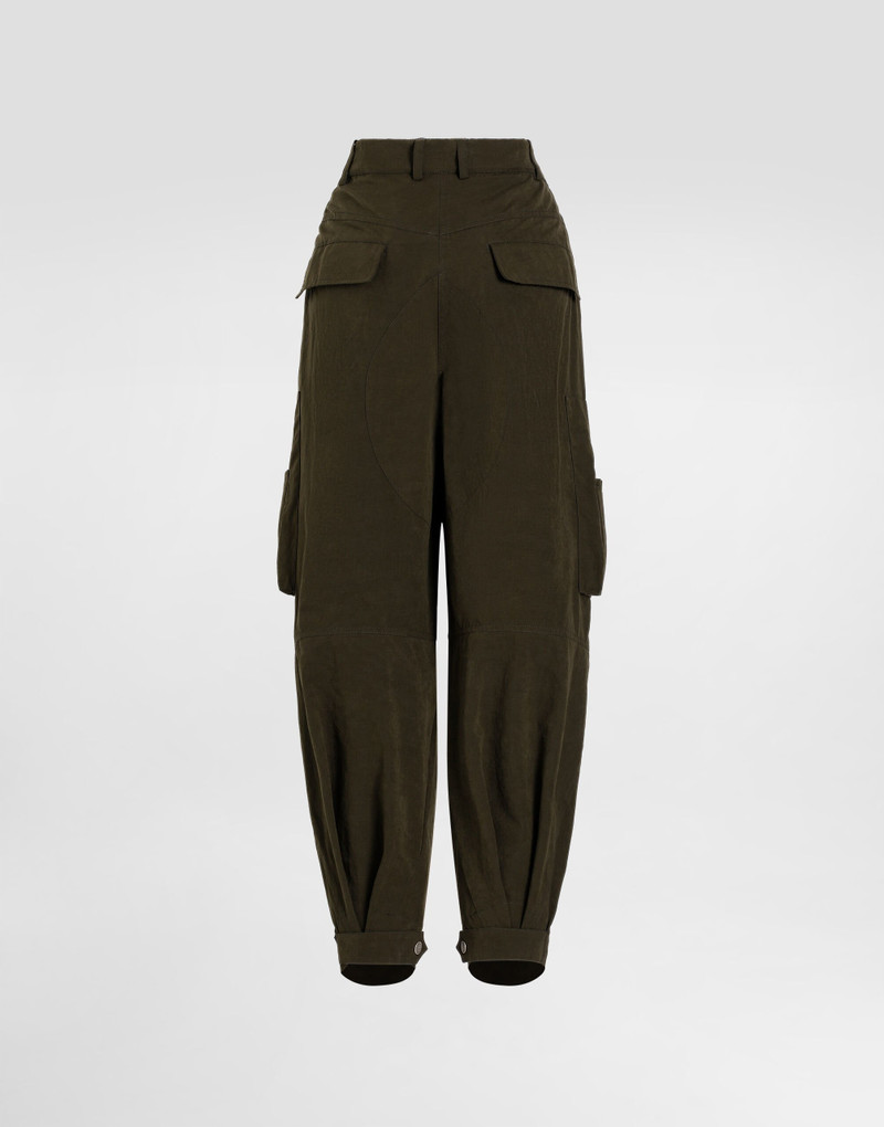 Waxed faille cargo pants 7