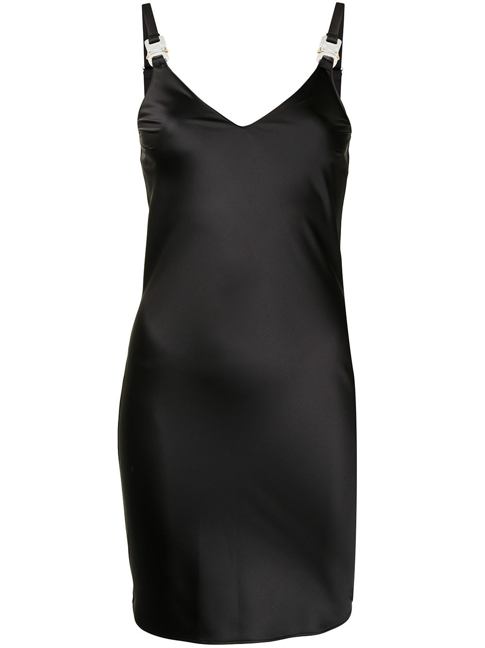 V-neck buckle-fastening dress - 1