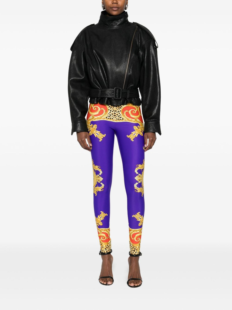 VERSACE printed leggings outlook