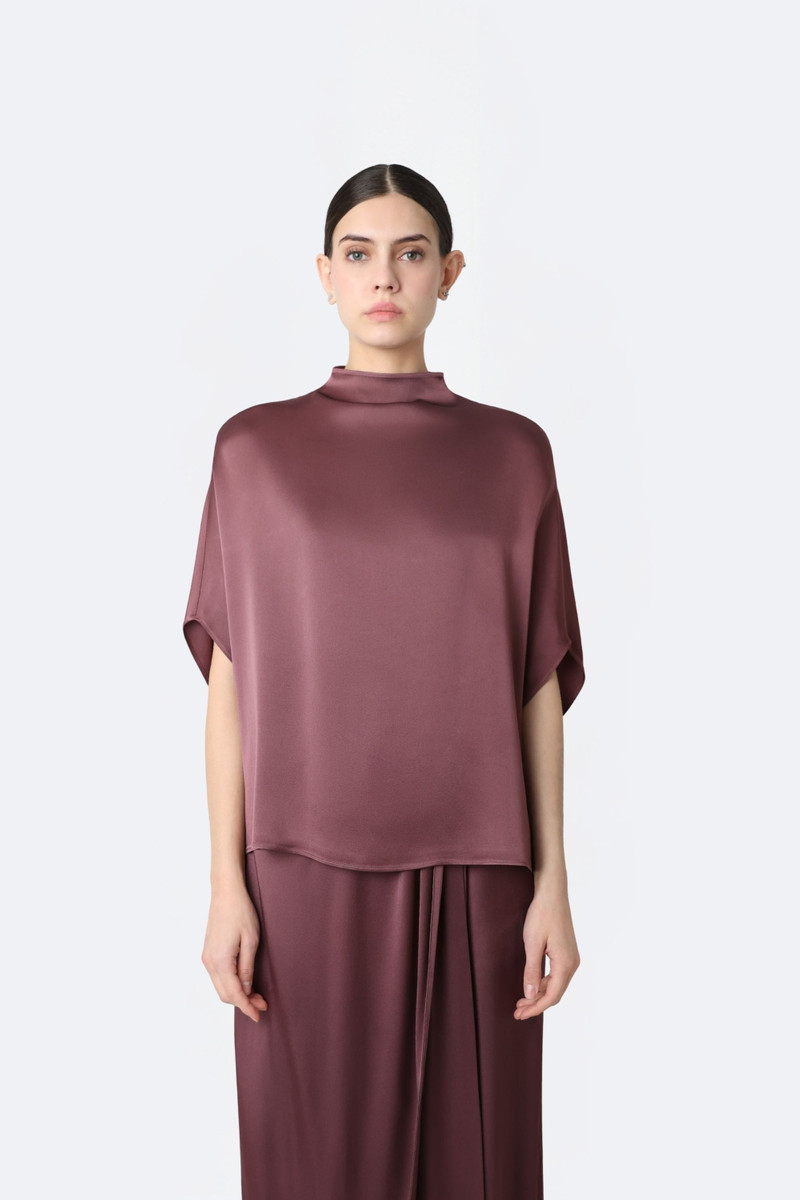 LAPOINTE Satin Cape Tee outlook