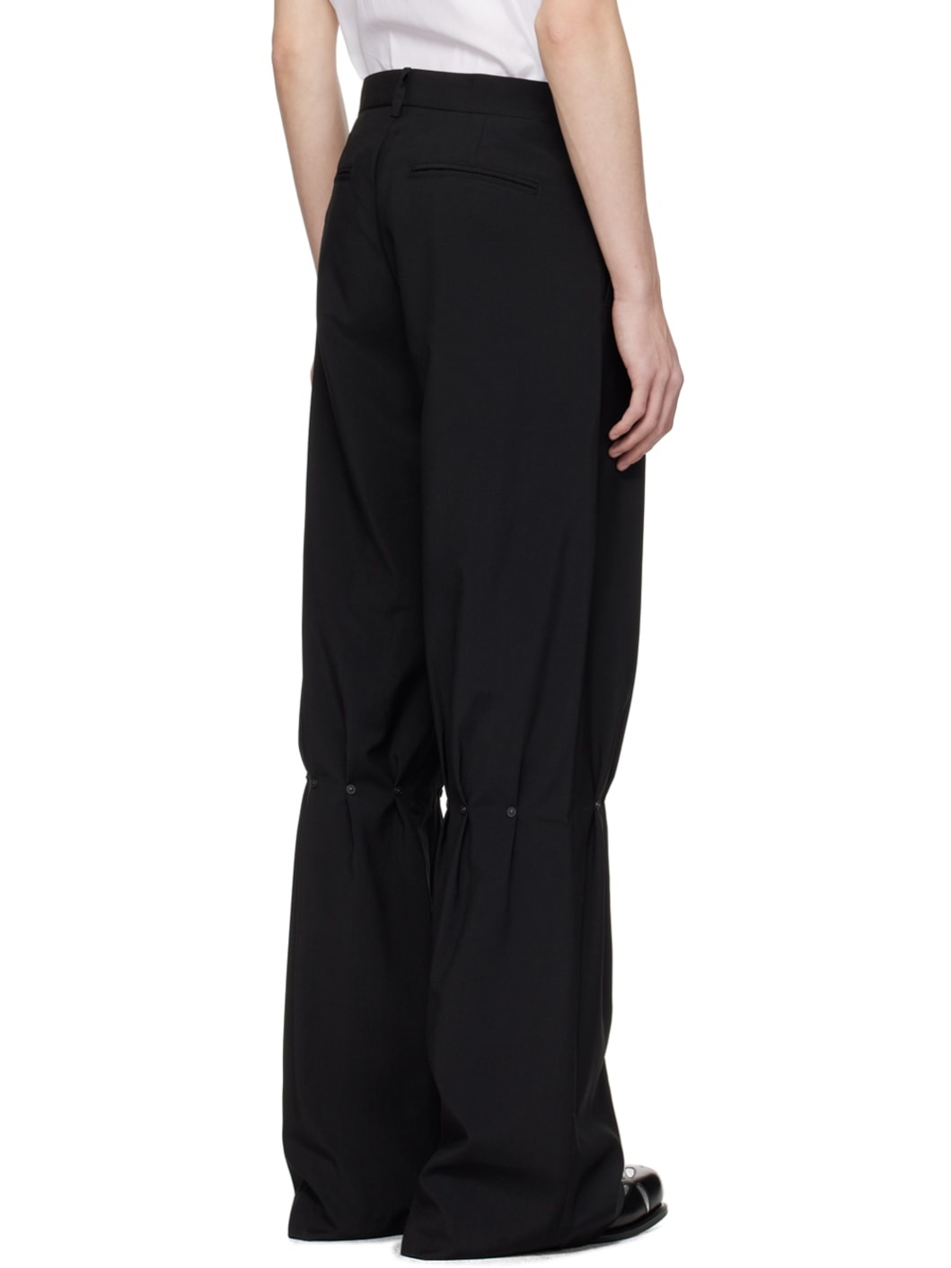 Black Rivet Trousers - 3