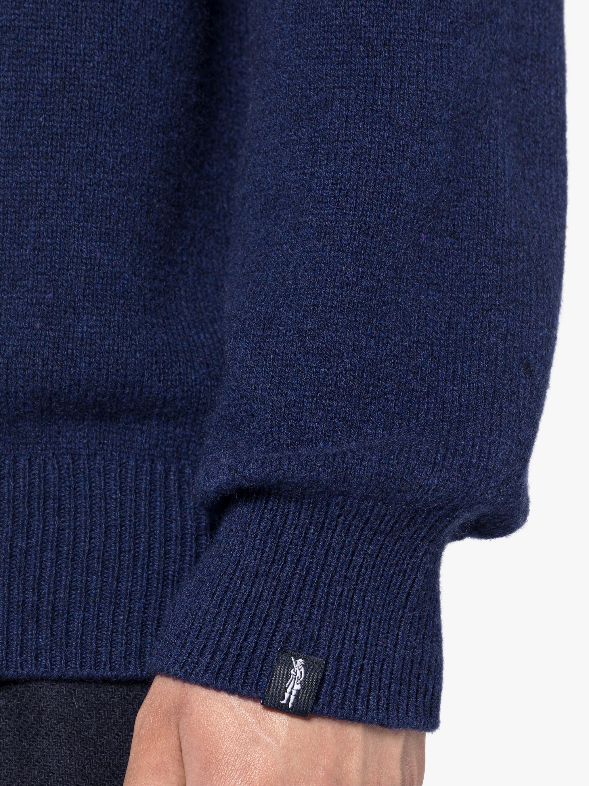 HOLKHAM NAVY CASHMERE CREWNECK SWEATER - 6