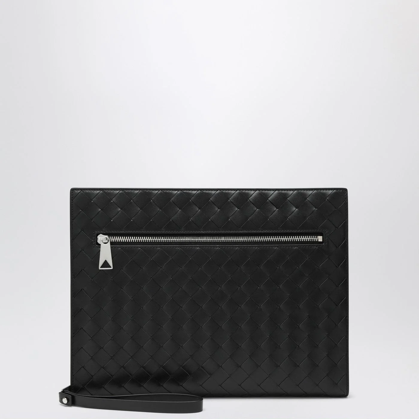 Black Intrecciato document holder - 1
