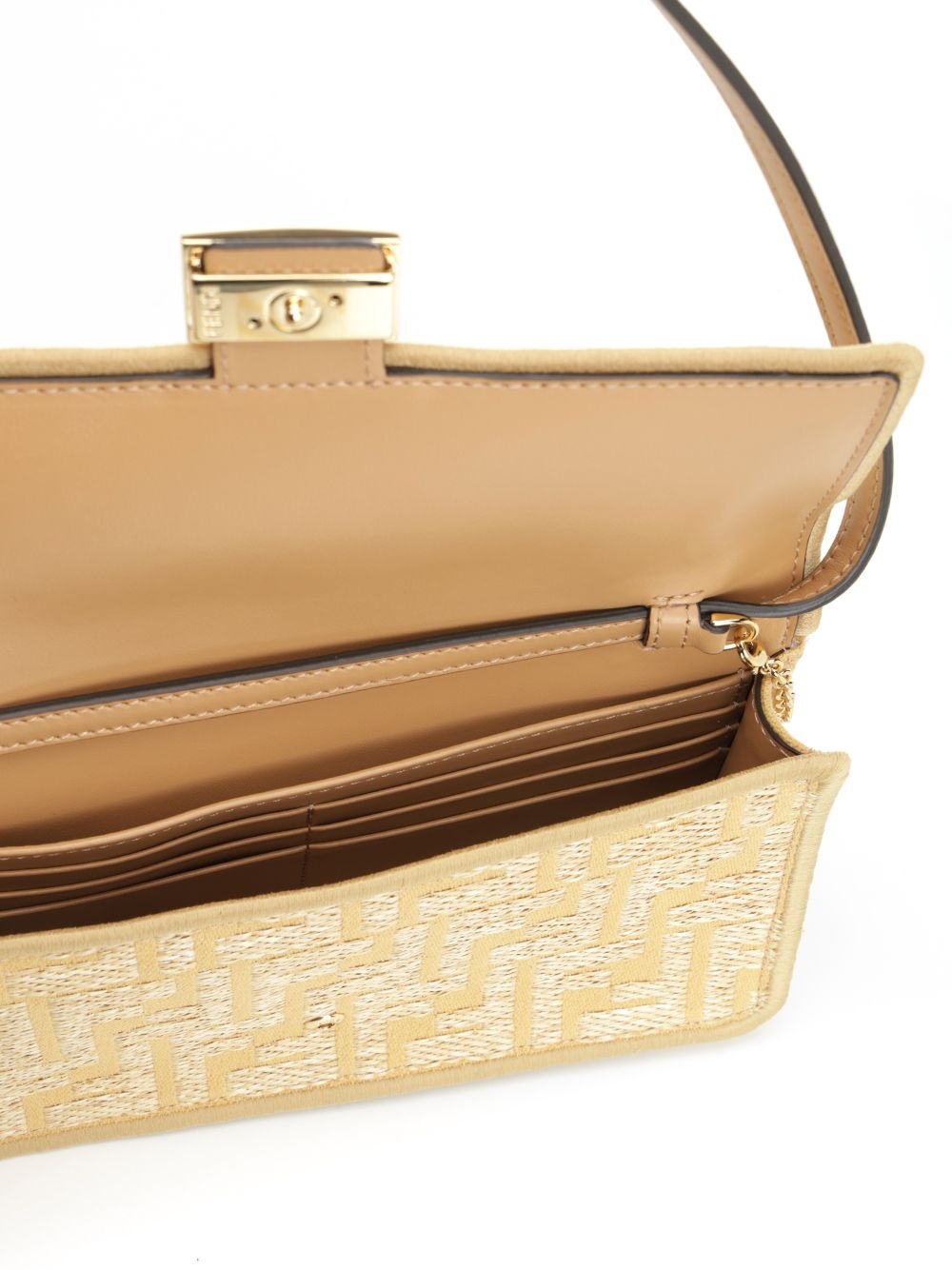 Baguette Small Leather Goods Beige - 4