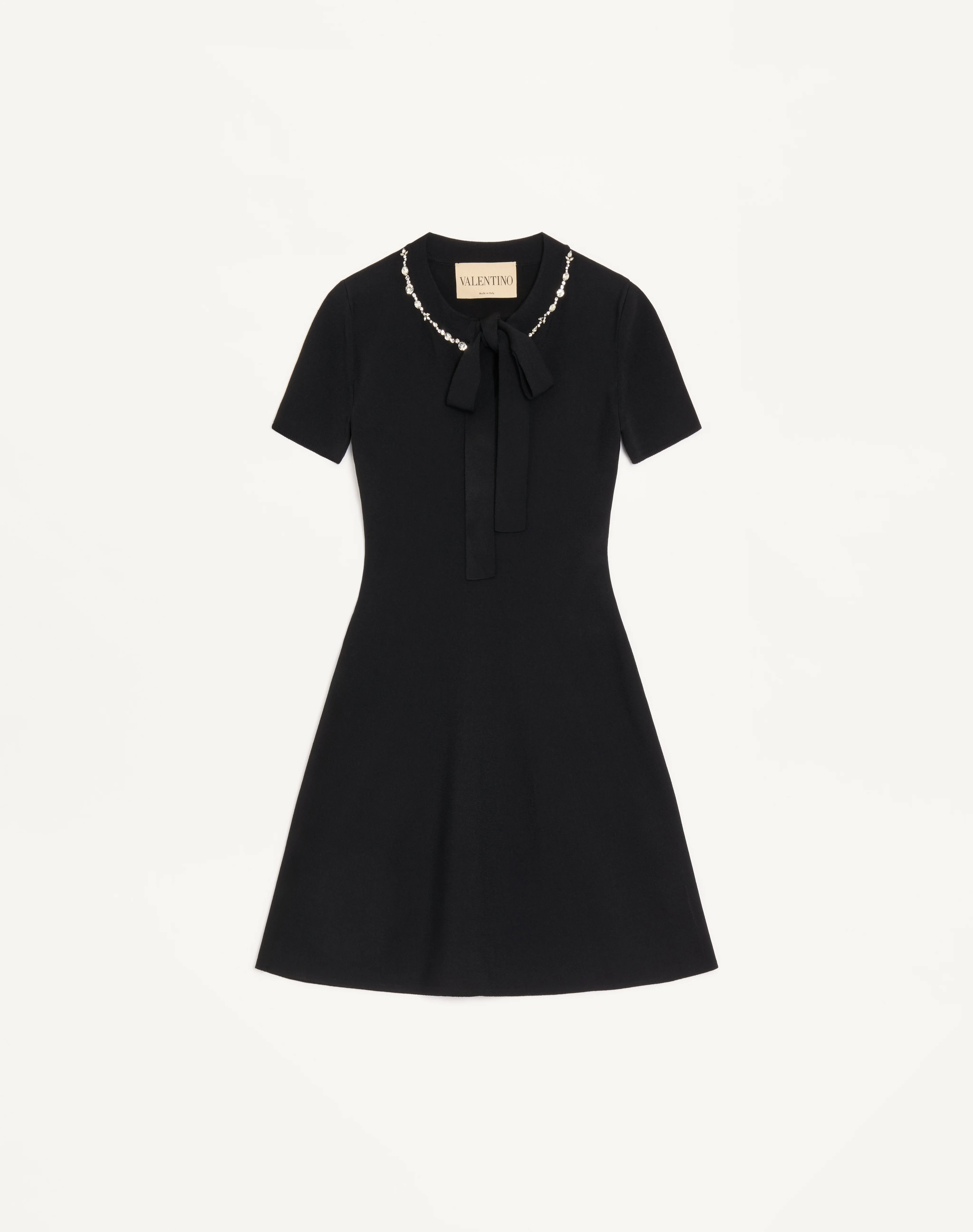 EMBROIDERED KNIT DRESS - 1