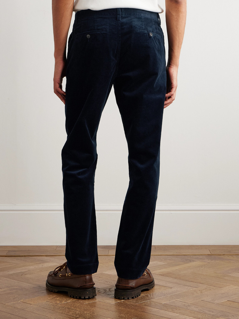 Bedford Slim-Fit Straight-Leg Cotton-Blend Corduroy Trousers 4