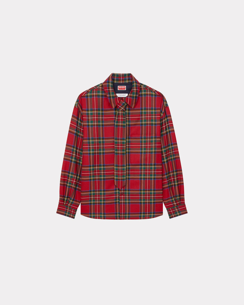 Checked wool shirt 1