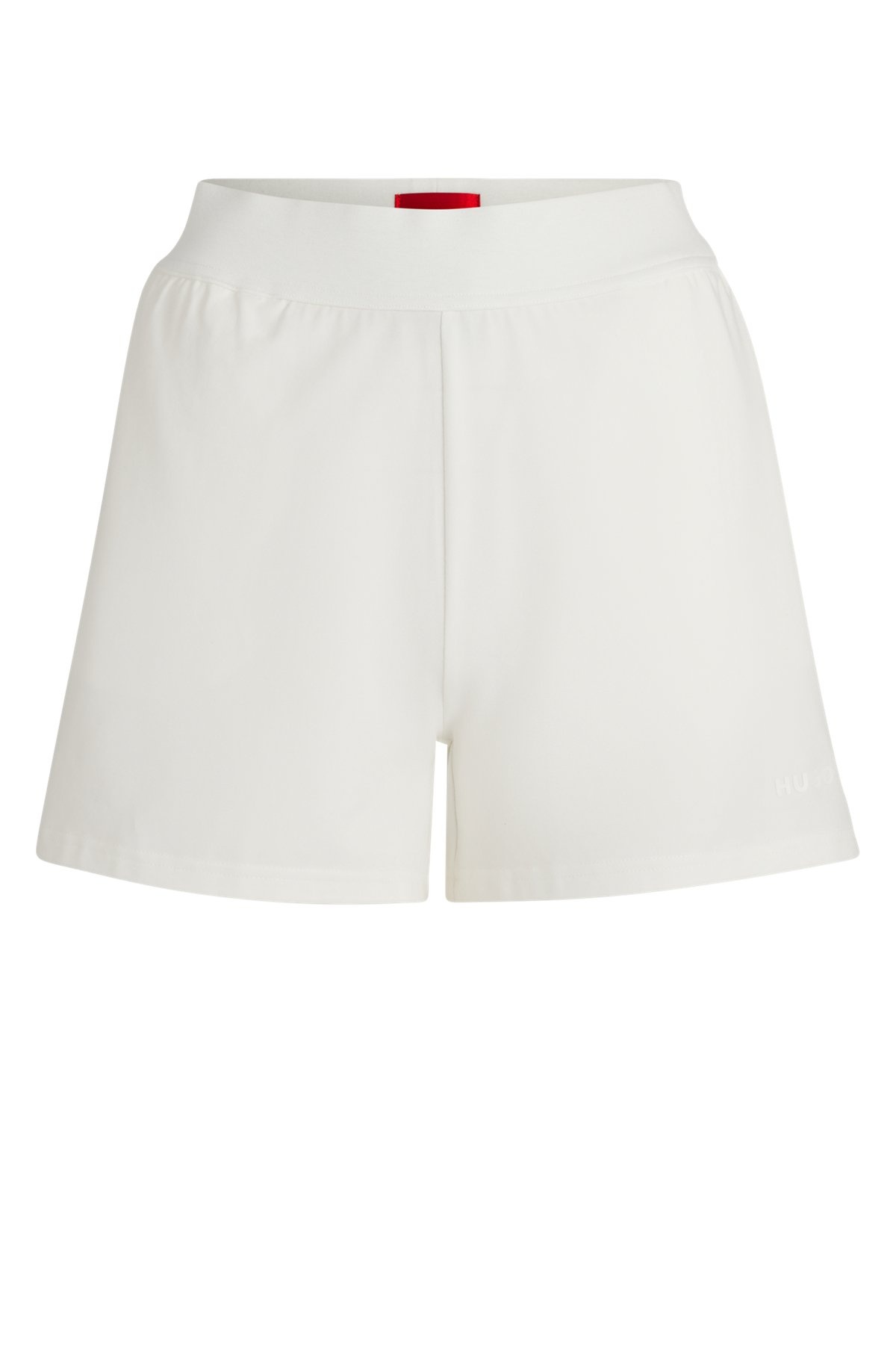 RELAXED-FIT SHORTS WITH SILICONE-PRINTED LOGO - 1