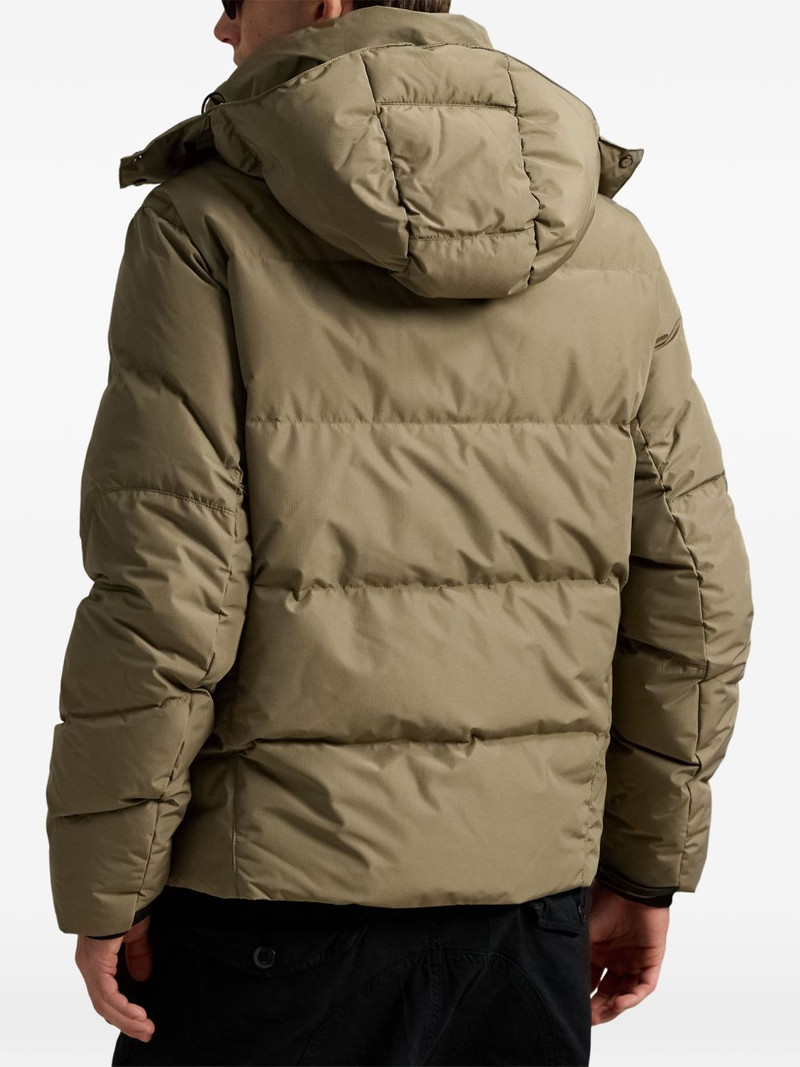 hooded logo jacket 4