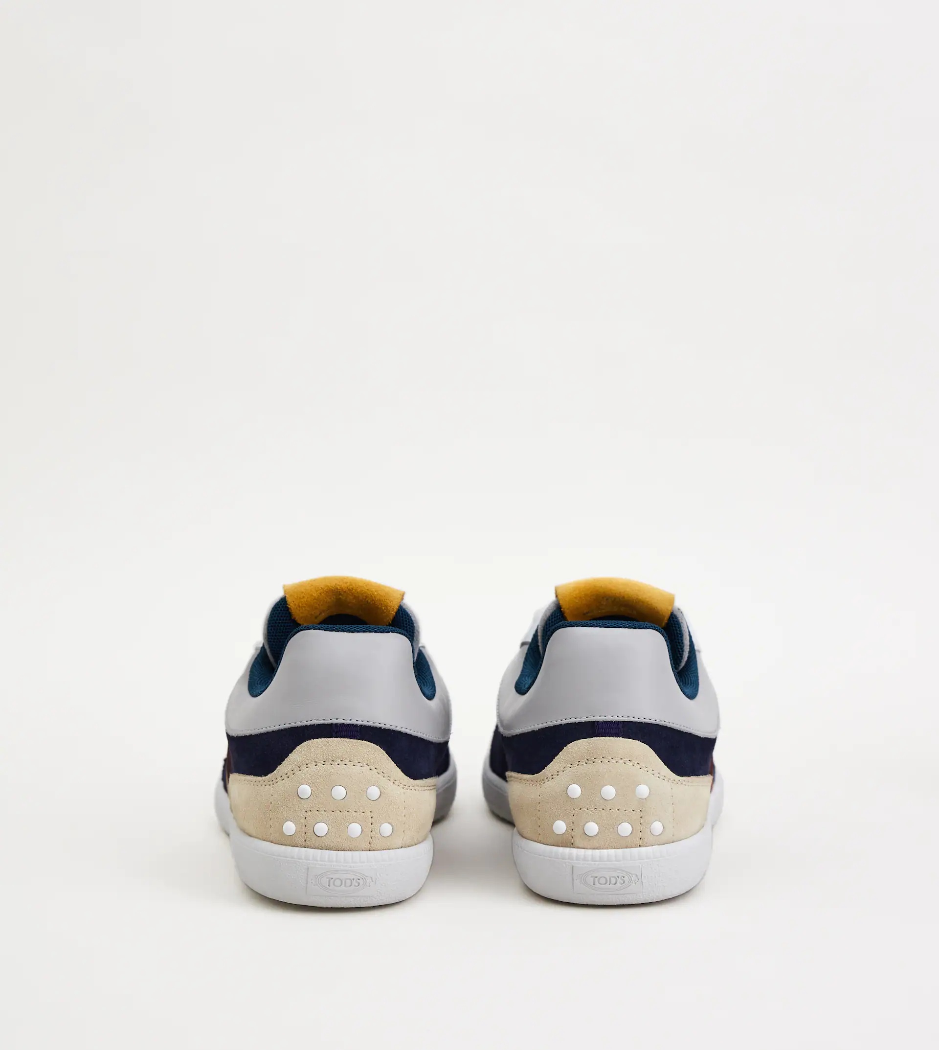 TOD'S TABS SNEAKERS IN SUEDE - BLUE, BROWN, WHITE - 3