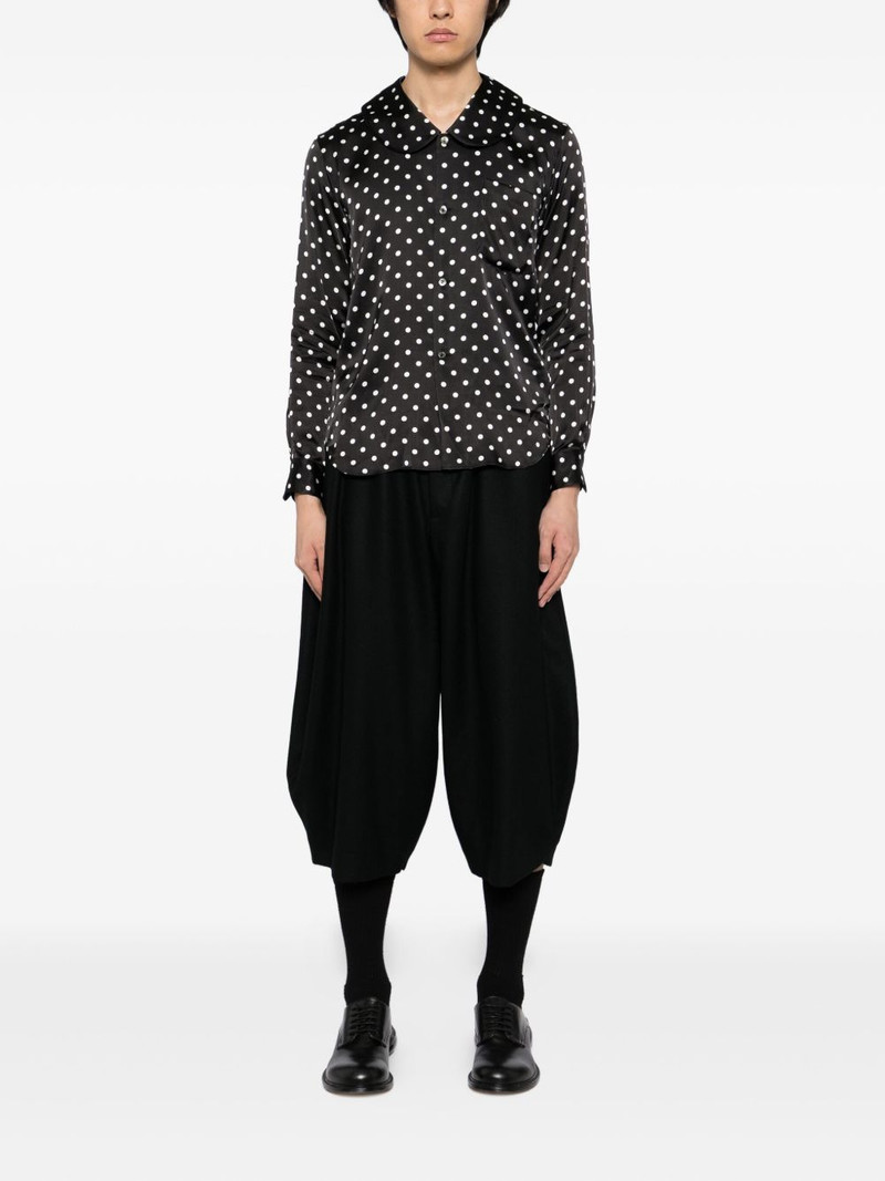 BLACK COMME des GARÇONS cropped tapered trousers outlook