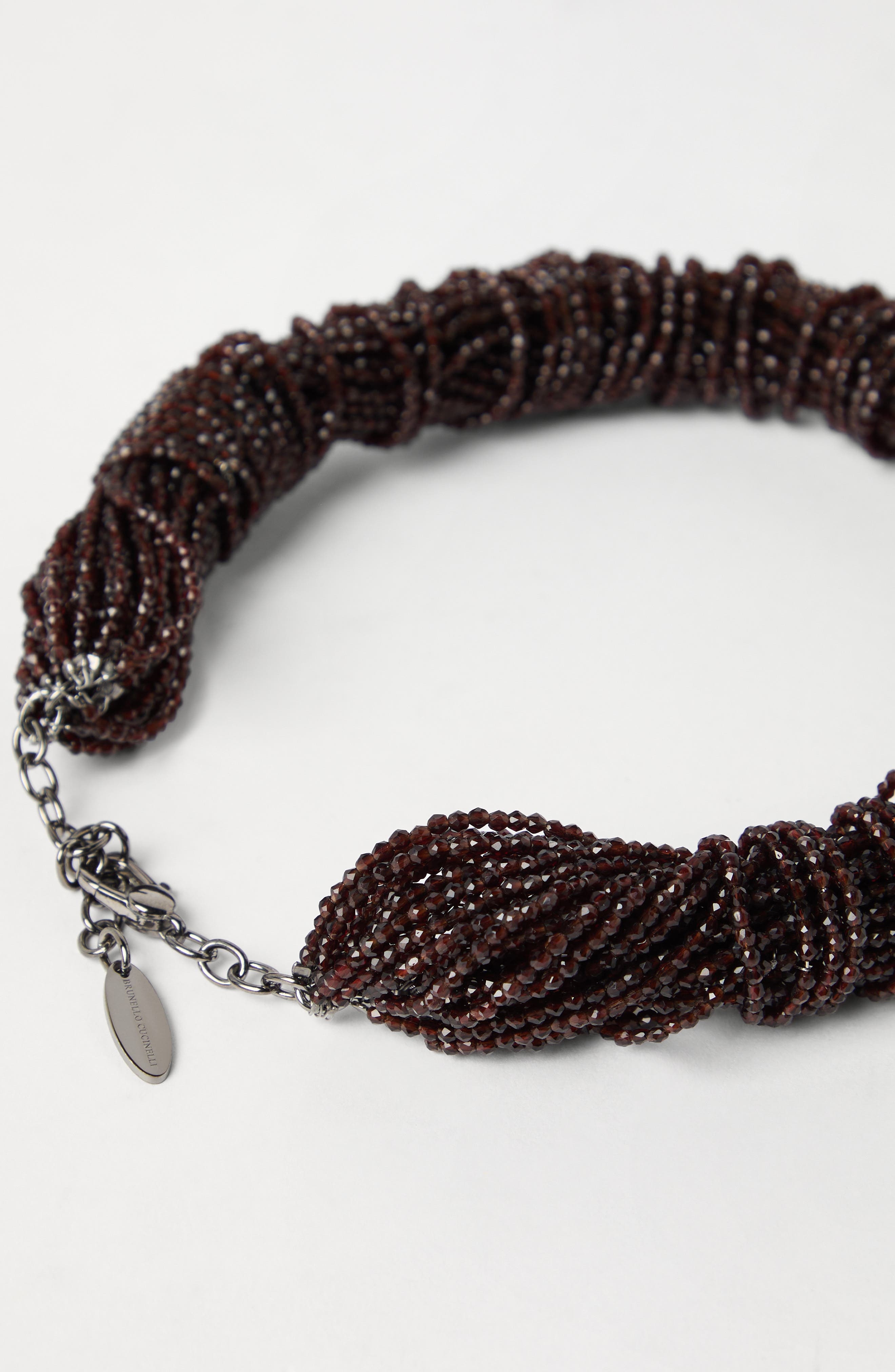 Brunello Cucinelli Vetro and Silver choker in Chocolate at Nordstrom - 3