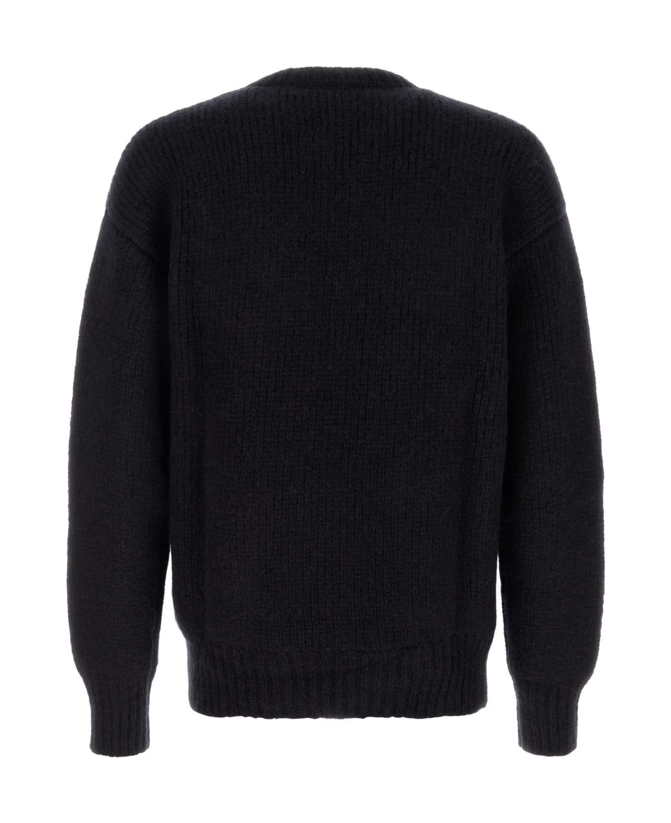 Midnight Blue Alpaca Blend Sweater - 2