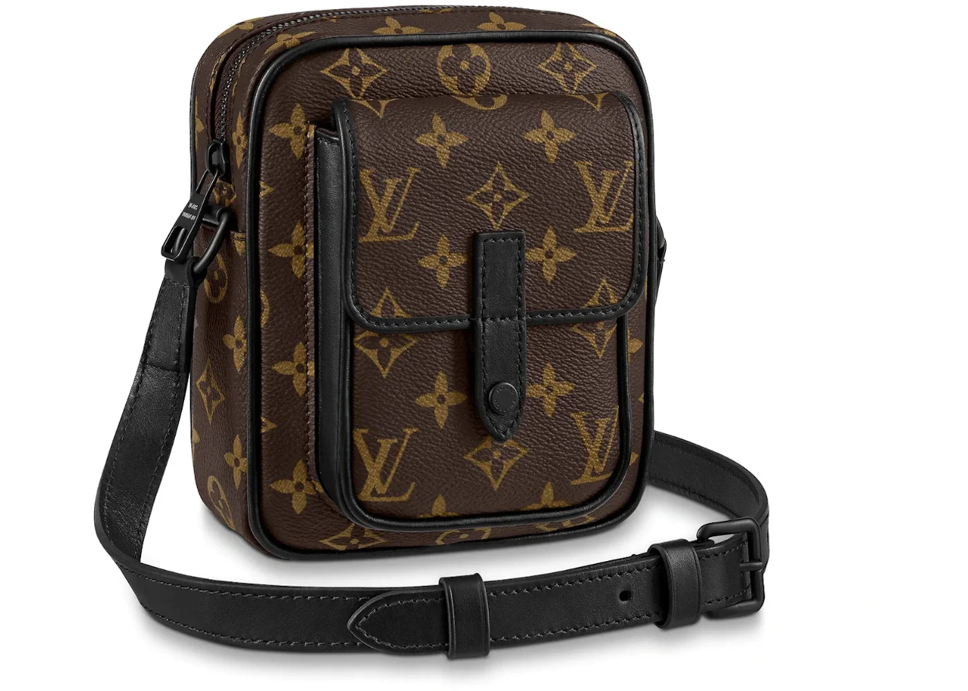 Louis Vuitton Christopher Wearable Wallet Monogram Macassar Brown/Black - 1