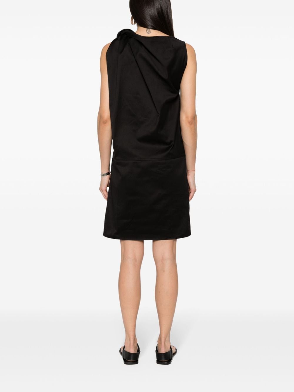 shoulder-twist dress - 4