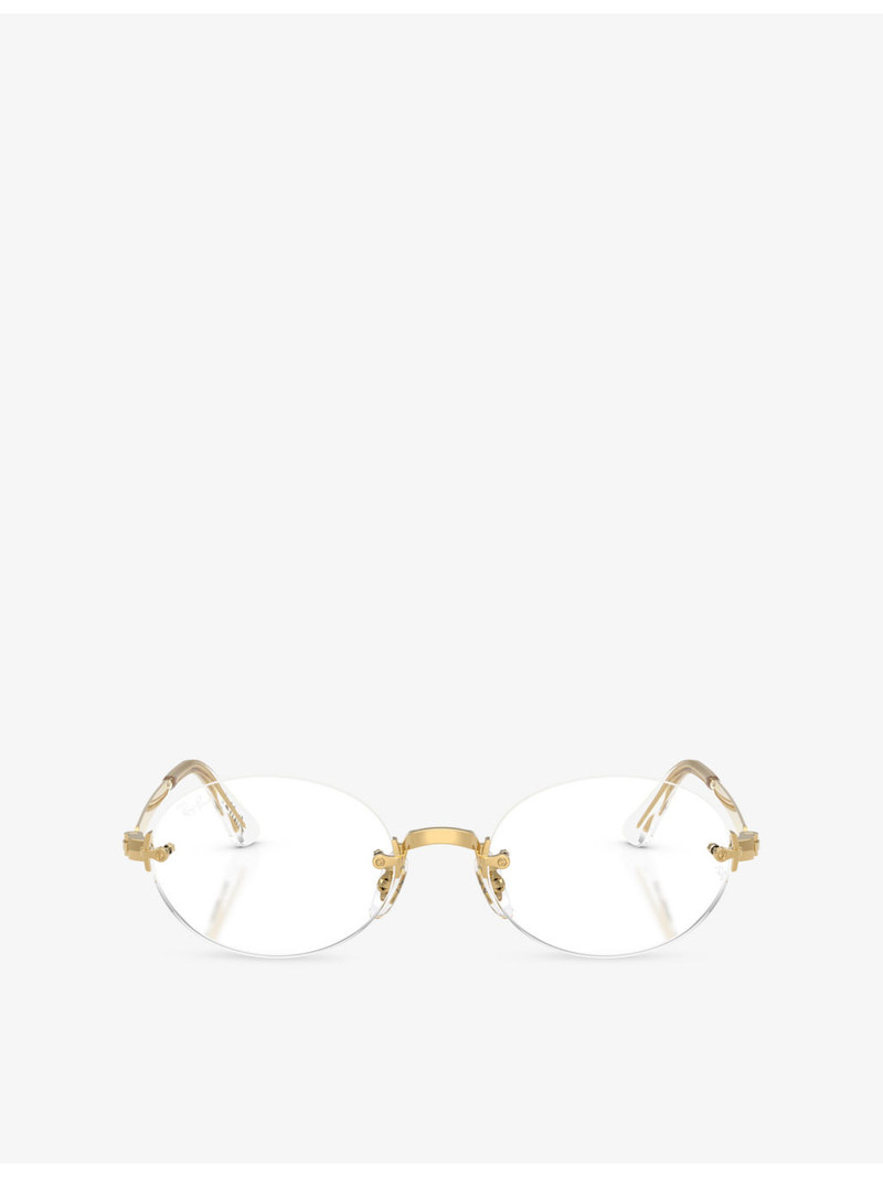 Ray-Ban x A$AP Rocky RB3929V Arista Oval-Frame Metal Eyeglasses 1