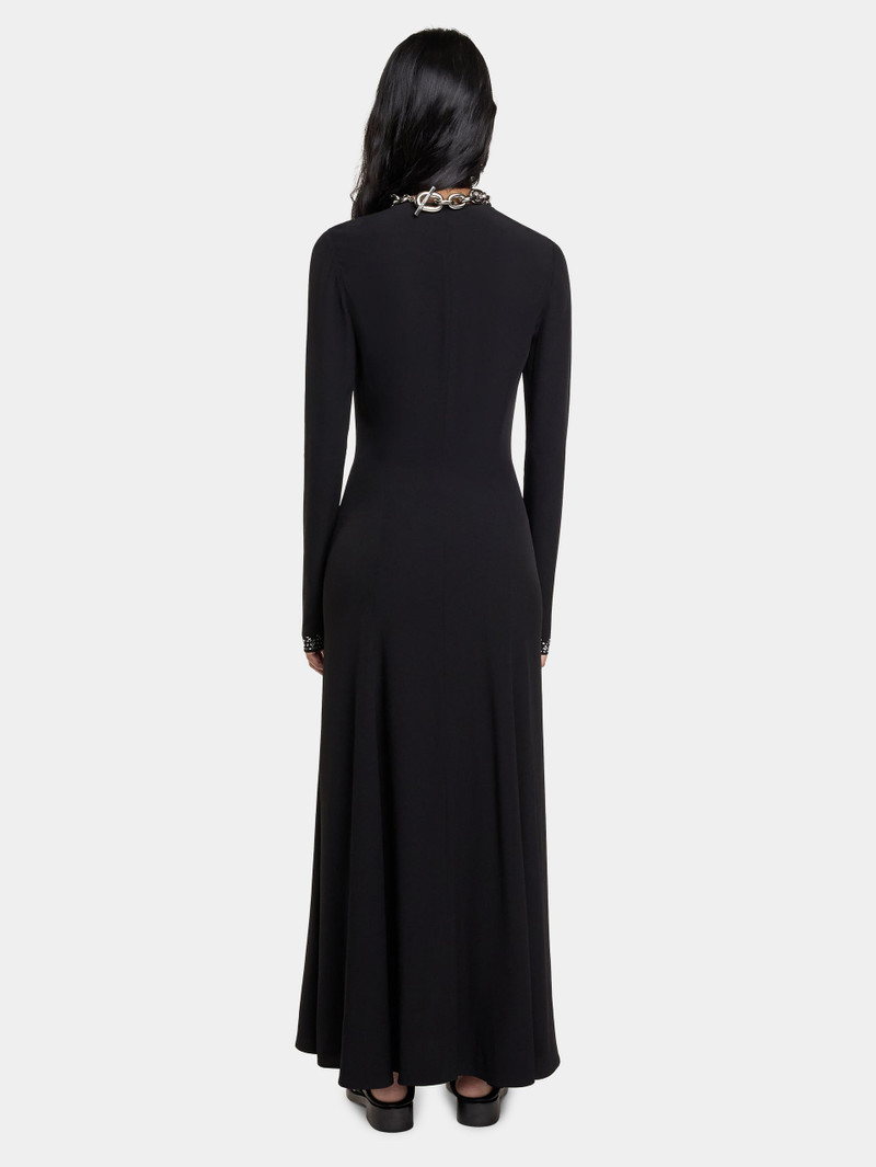 EMBELLISHED LONG DRESS IN SATIN CREPE 6