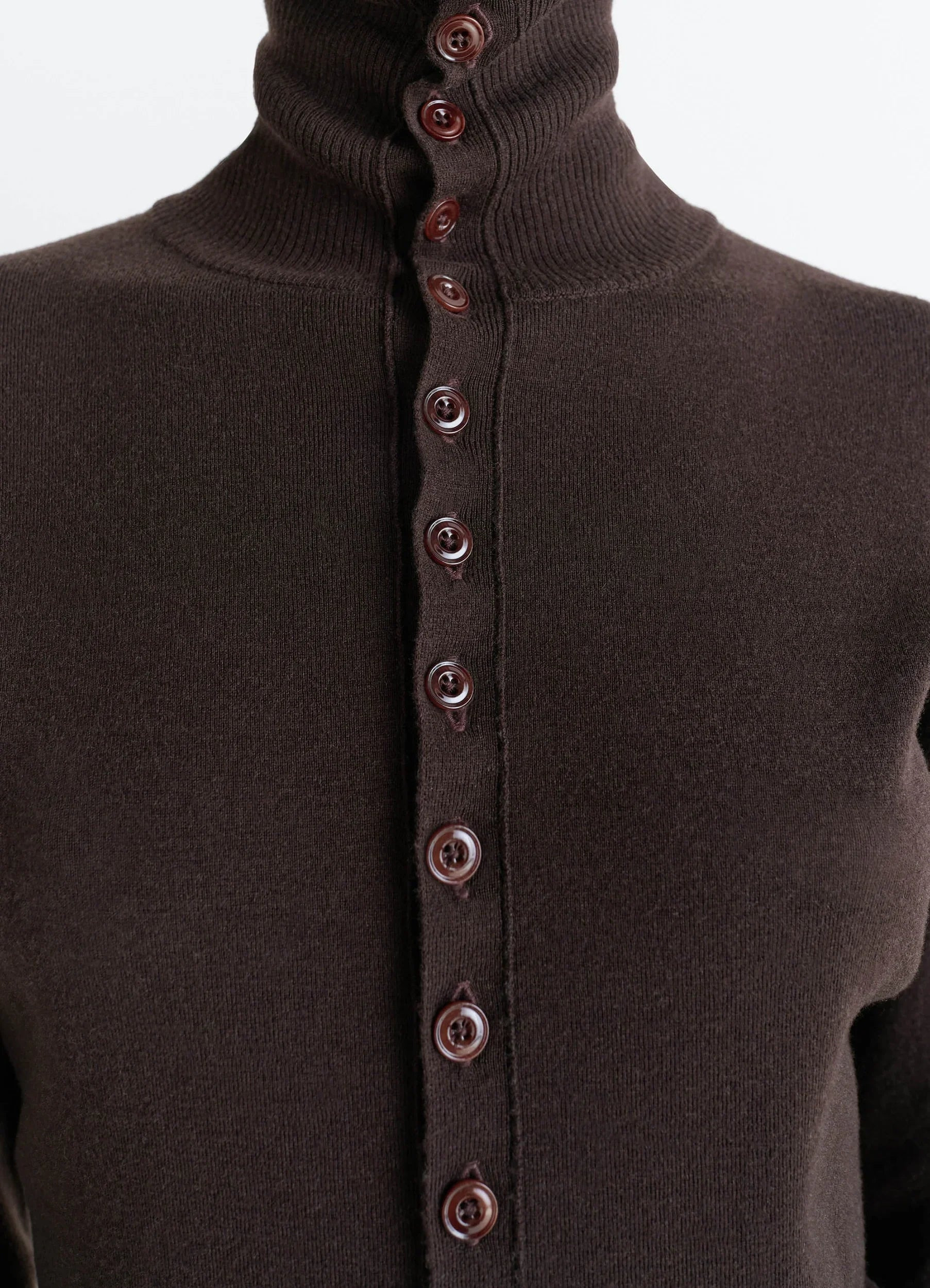 BUTTONED FITTED CARDIGAN - 4