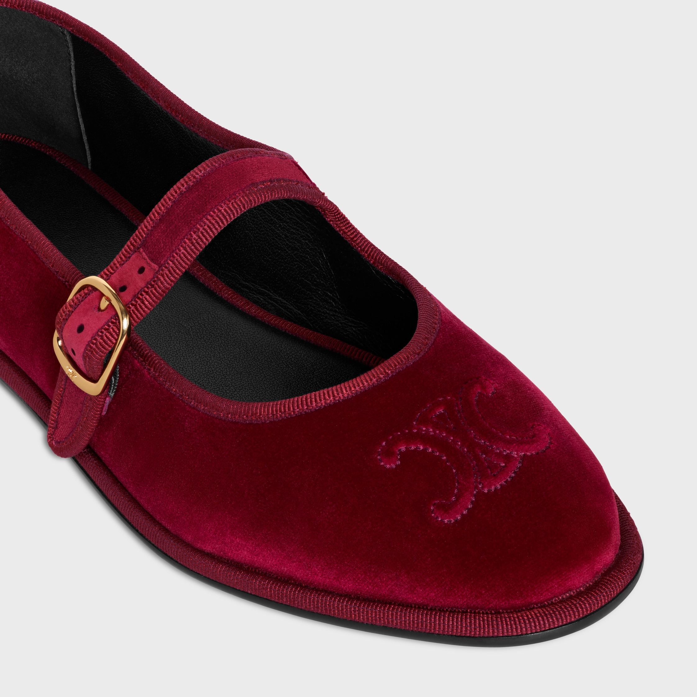 EVE TRIOMPHE MARY-JANE BALLERINA IN VELVET - 4