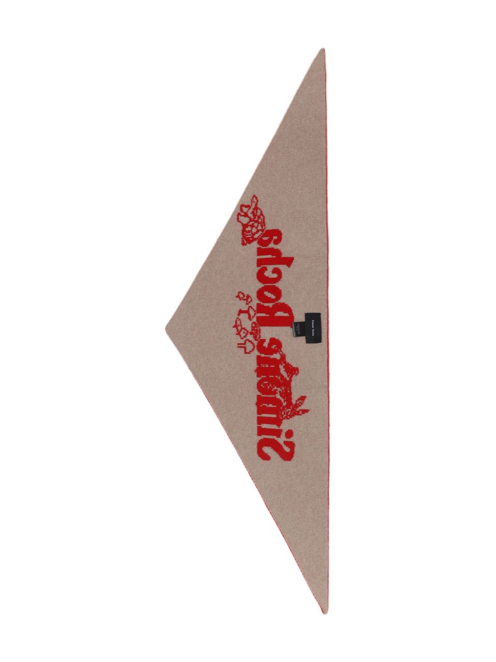 logo-jacquard scarf - 2